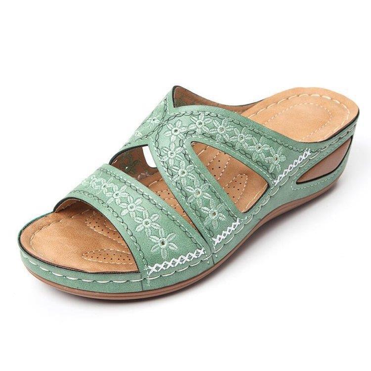 Women's Summer Wedge Sandals - Comfortable & Stretchy