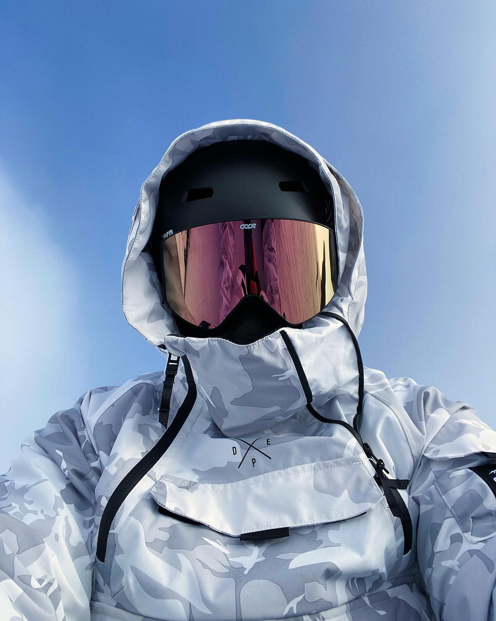 Snowboard Jacket For Men Grey Camo