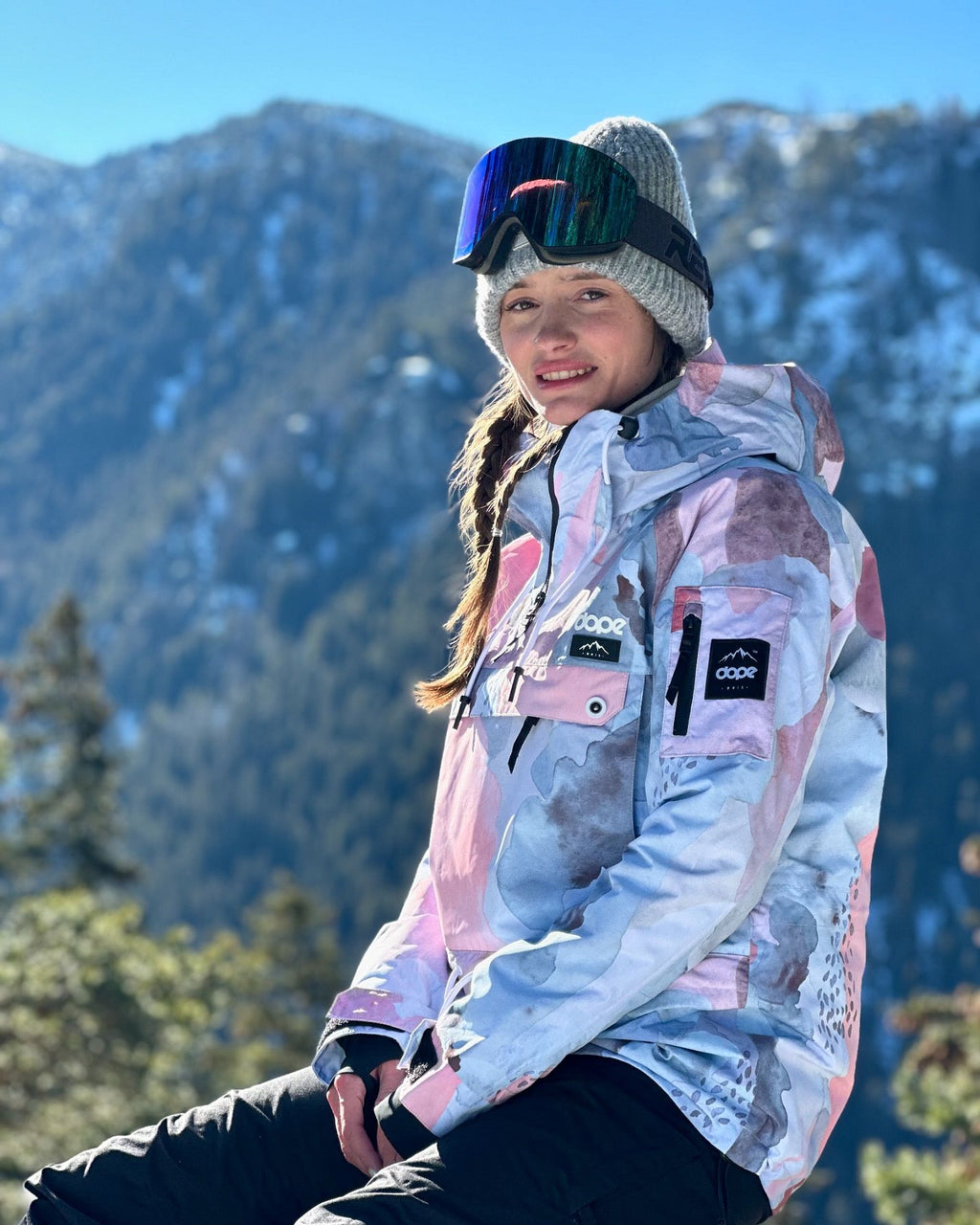 Snowboard Jacket For Women Washed Ink