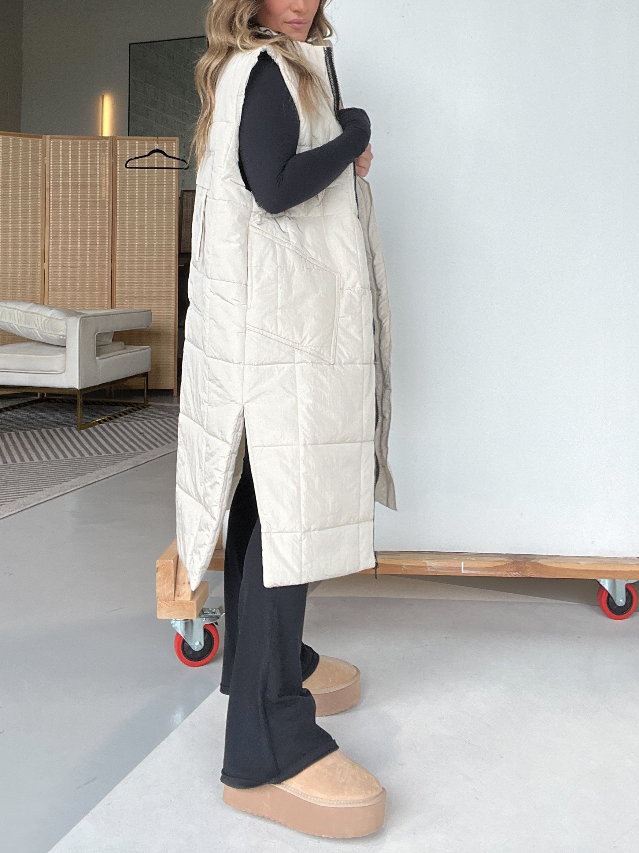 Women's Oversized Zipper Long Vest (Buy 2 Free Shipping)