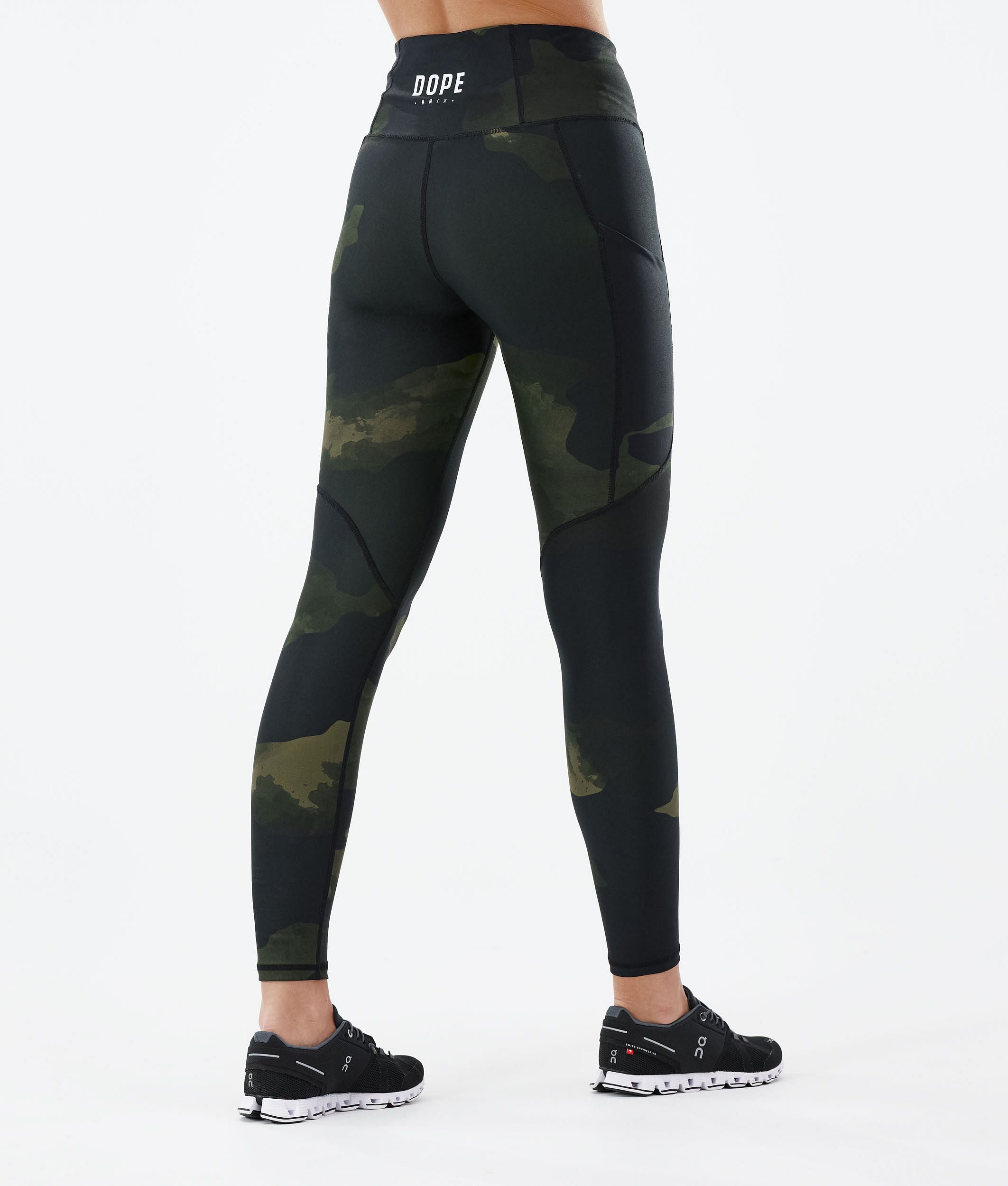 Leggings Women Green Camo