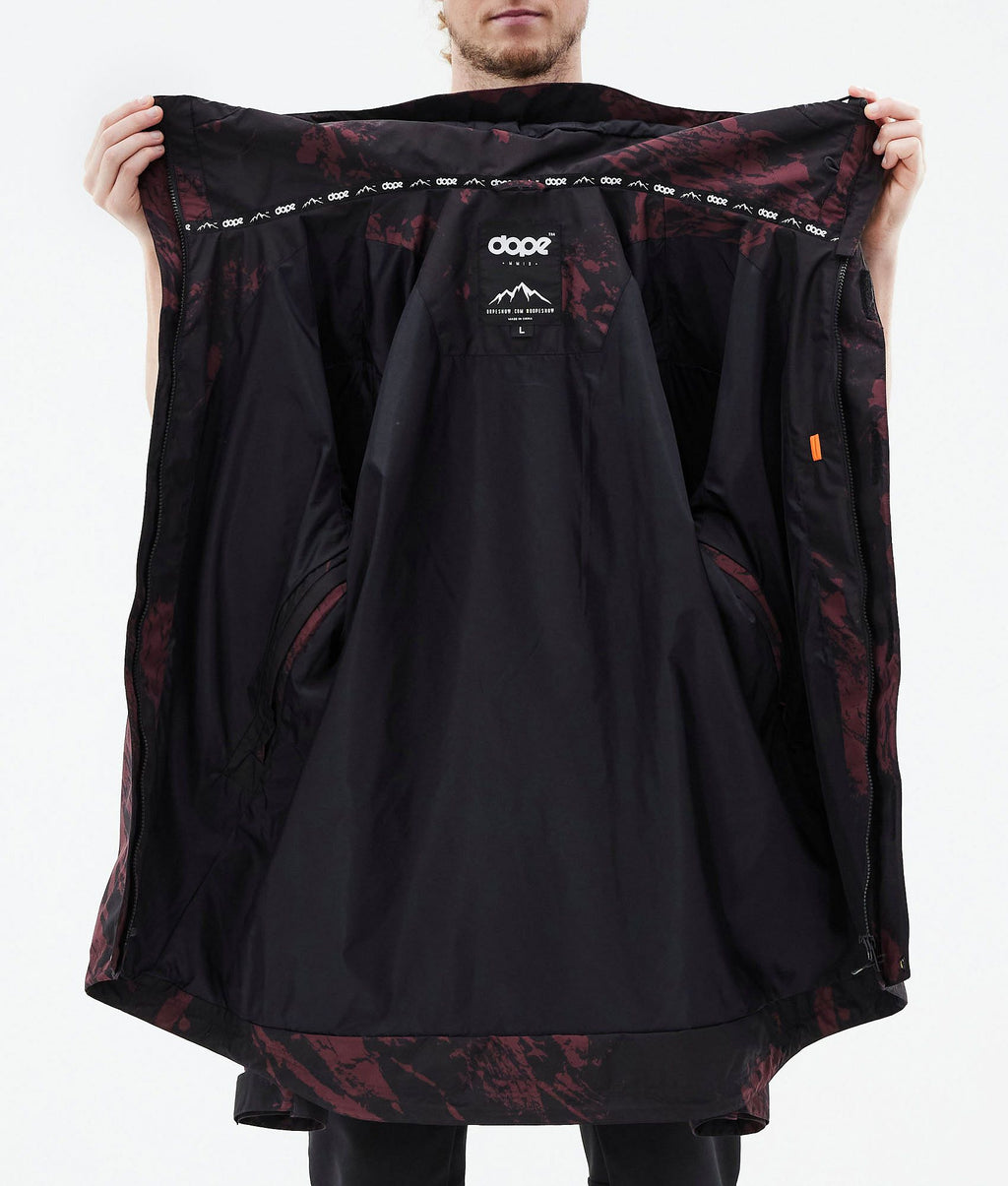 Outdoor Jacket For Men Paint Burgundy