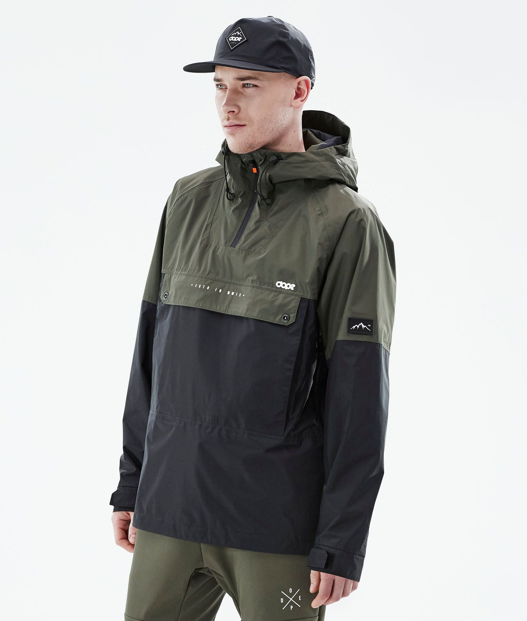 Outdoor Jacket For Men Olive Green/Black