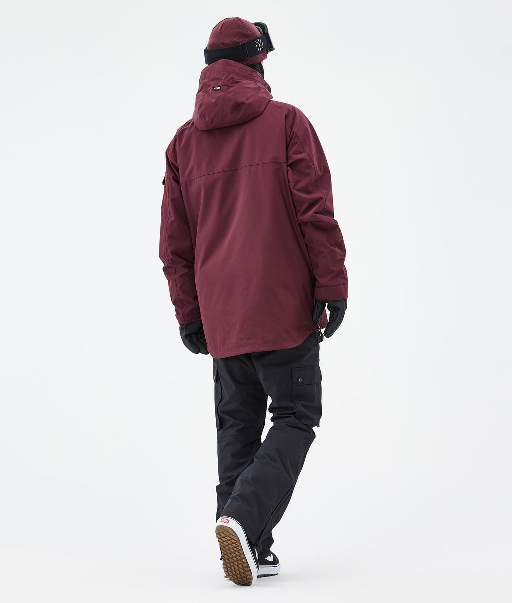 Snowboard Jacket For Men Burgundy