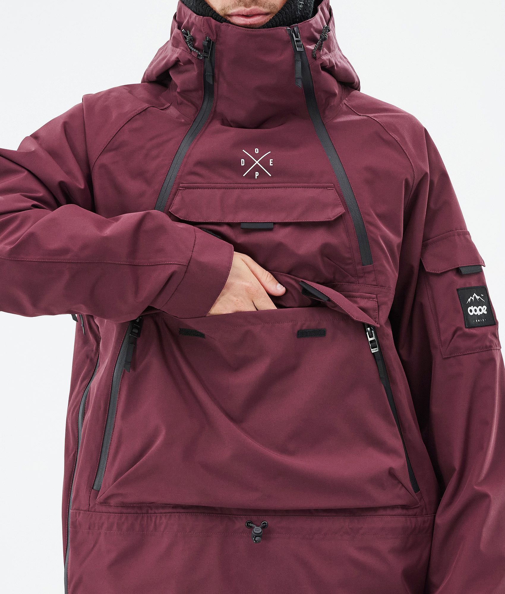 Snowboard Jacket For Men Burgundy