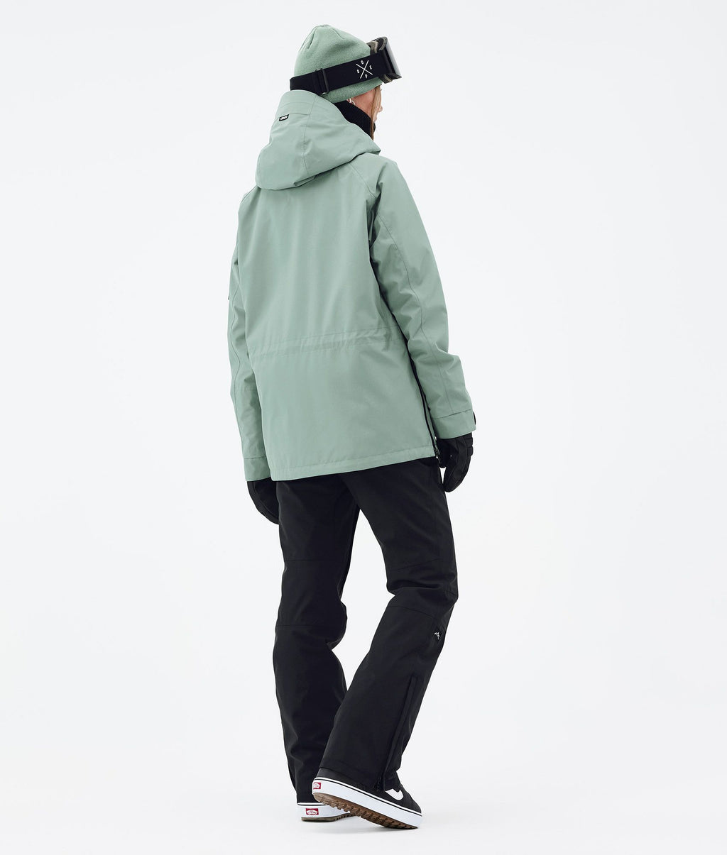 Snowboard Jacket For Women Faded Green