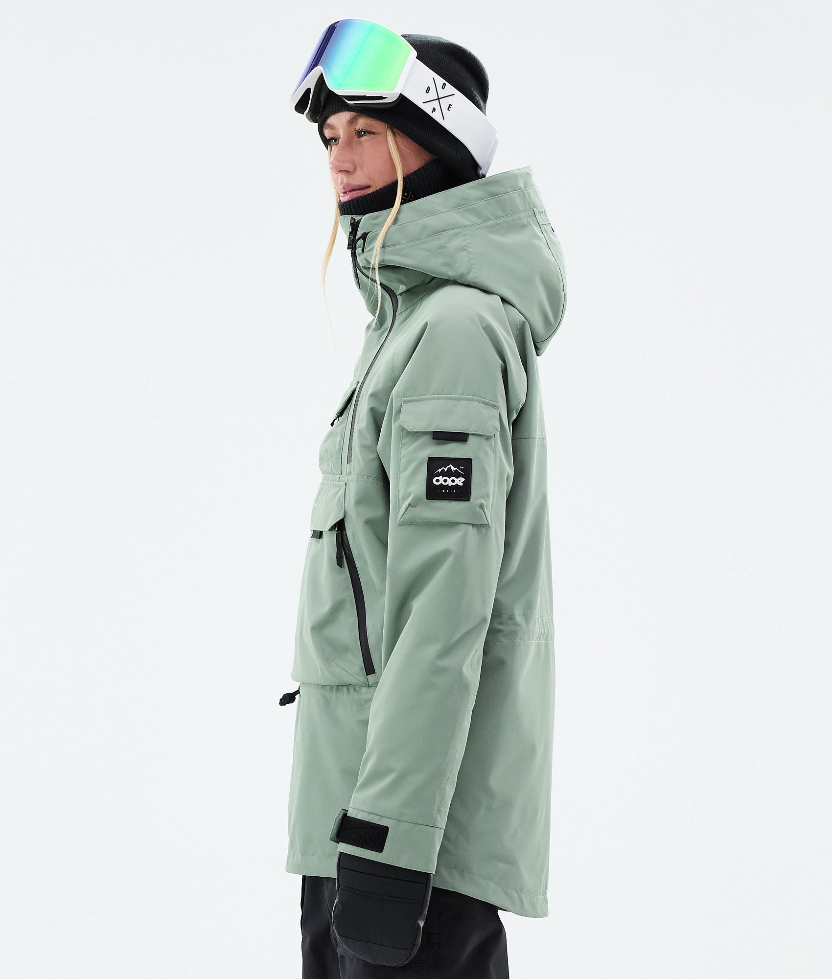 Snowboard Jacket For Women Faded Green