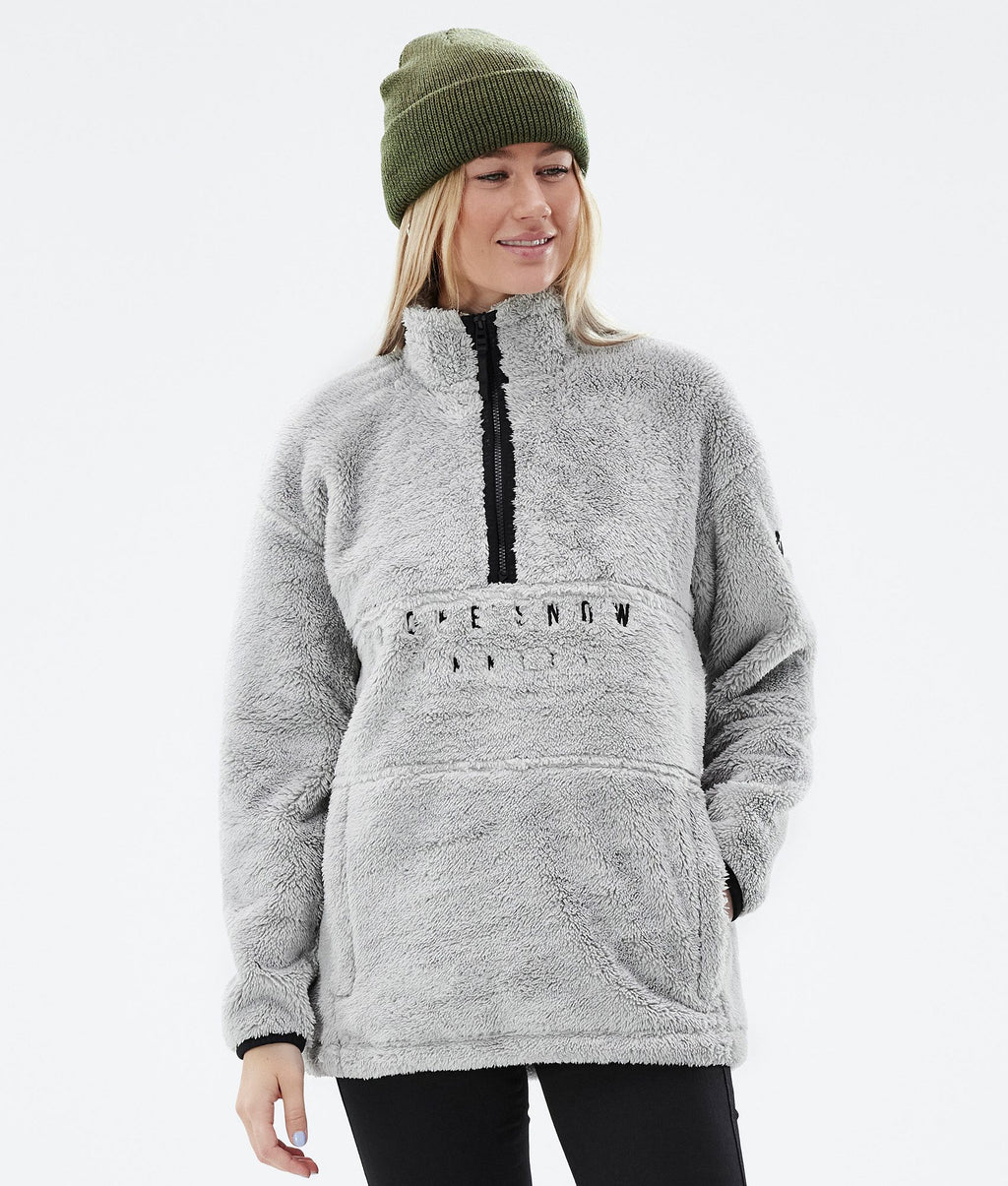 Fleece Sweater For Women Light Grey