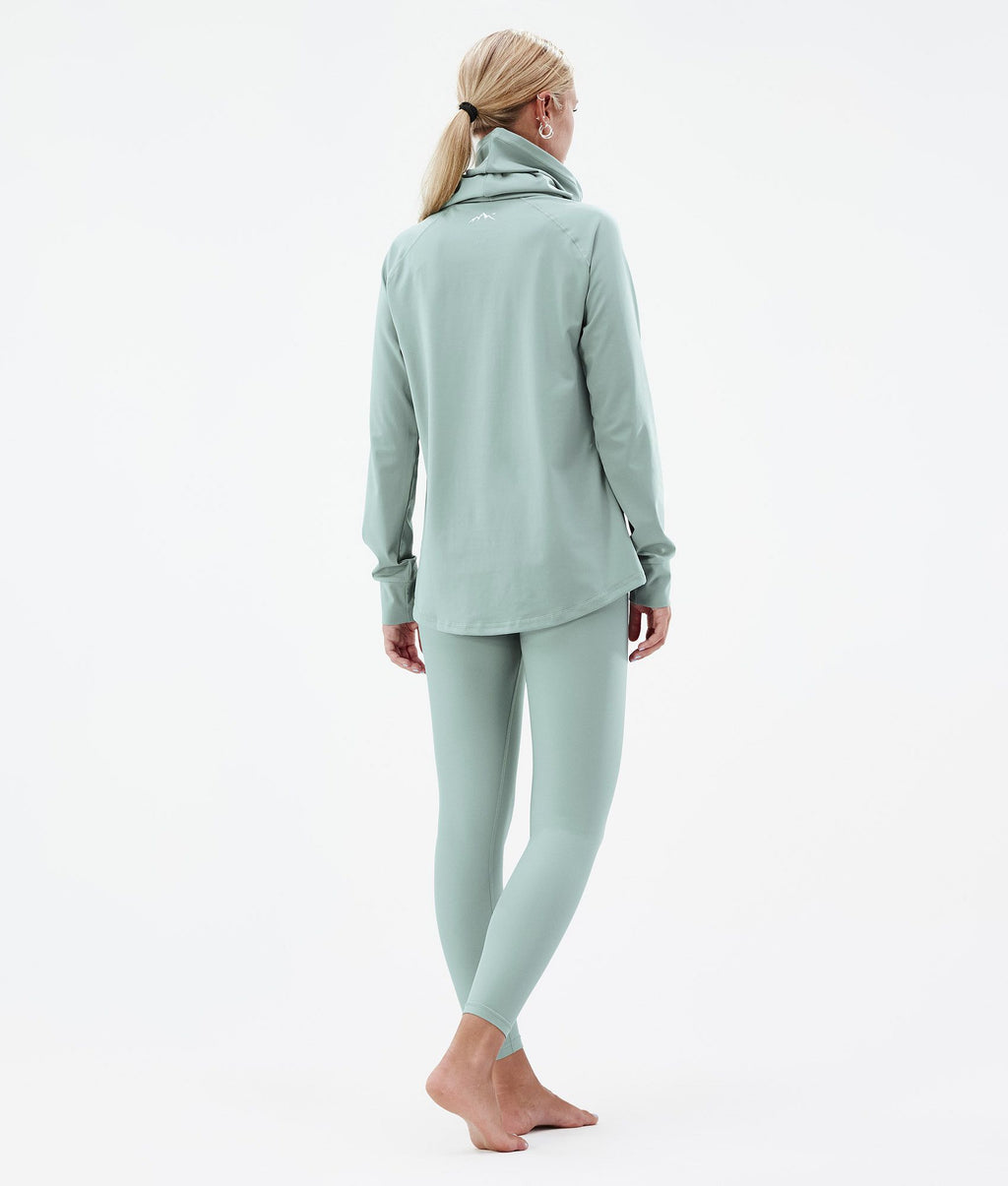 Base Layer Top For Women 2X-Up Faded Green