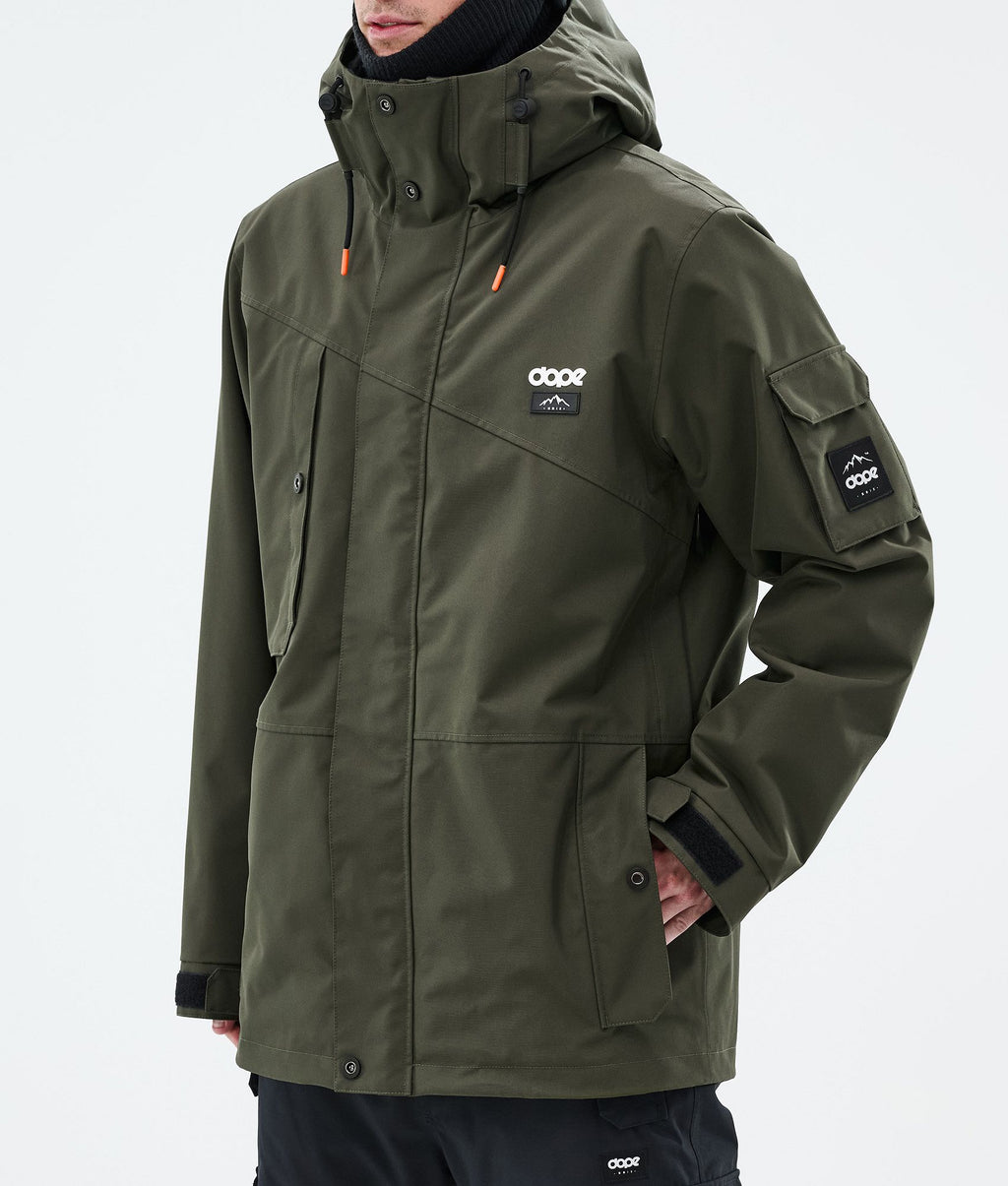 Snowboard Jacket For Men Olive Green