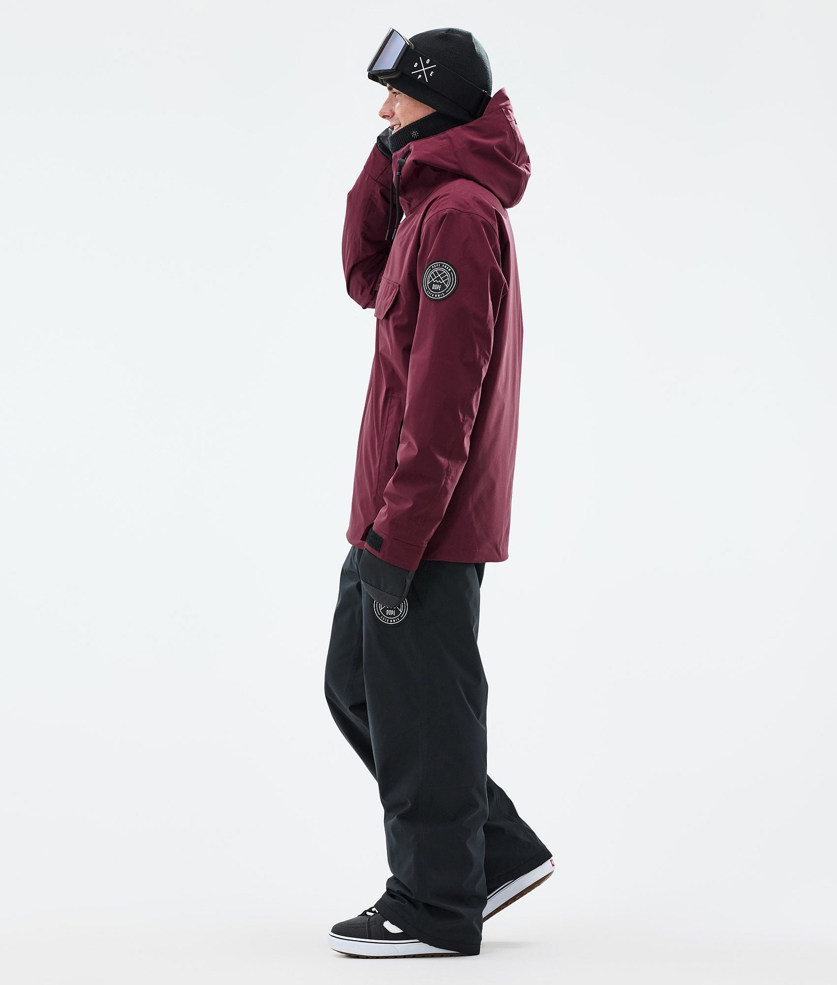 Snowboard Jacket For Men Burgundy
