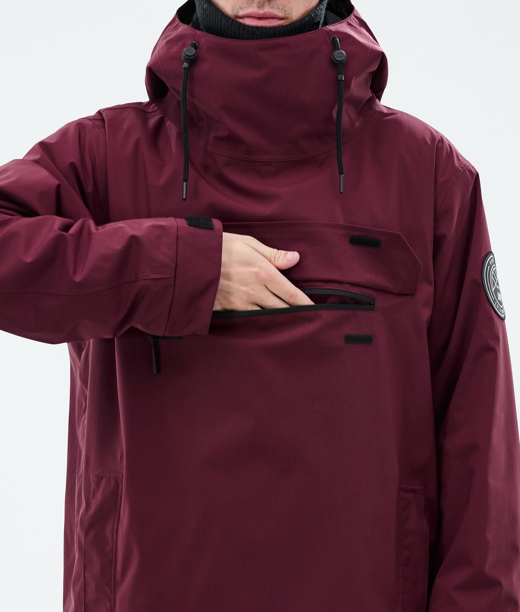 Snowboard Jacket For Men Burgundy