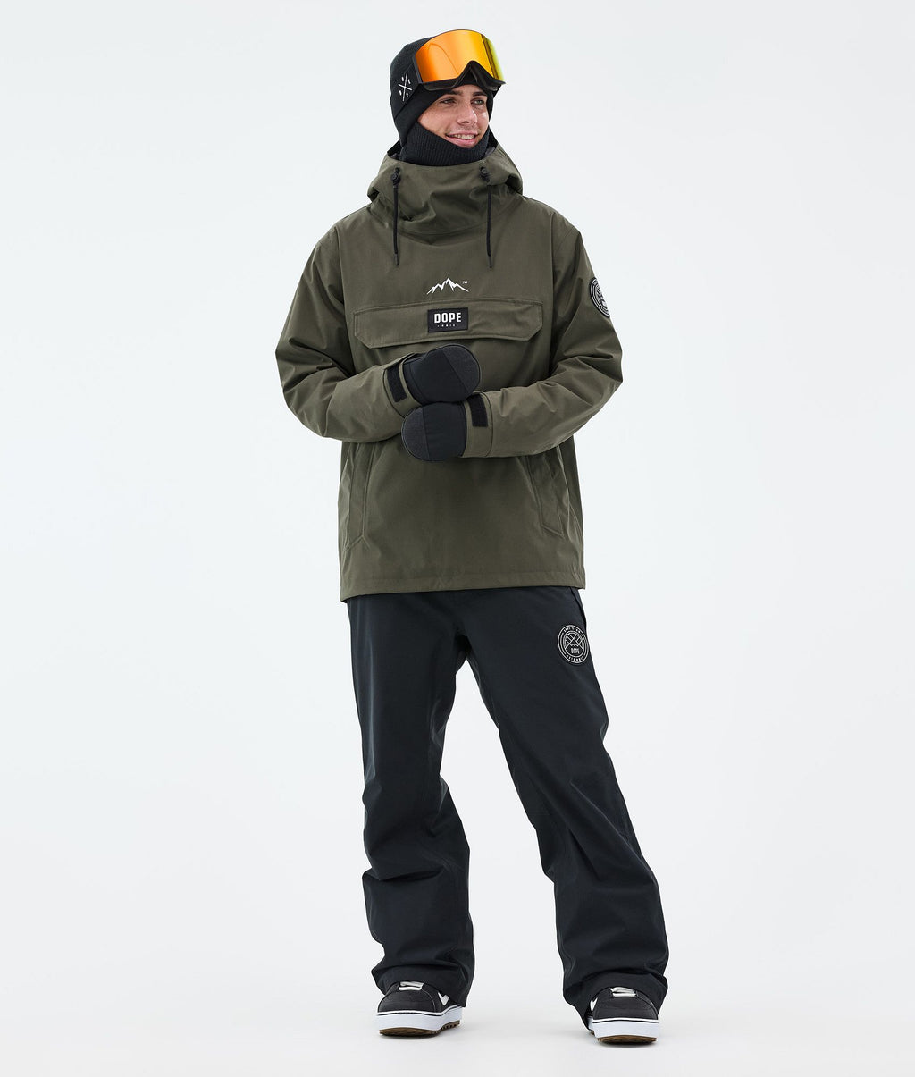 Snowboard Jacket For Men Olive Green