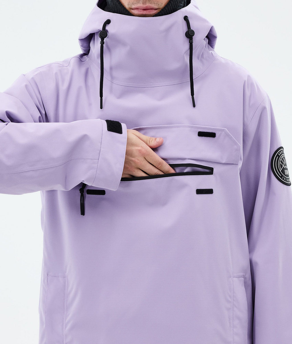 Snowboard Jacket For Men Faded Violet