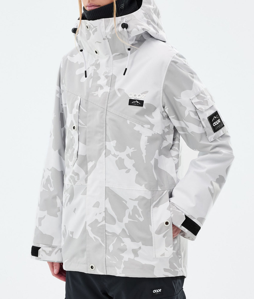Snowboard Jacket For Women Grey Camo