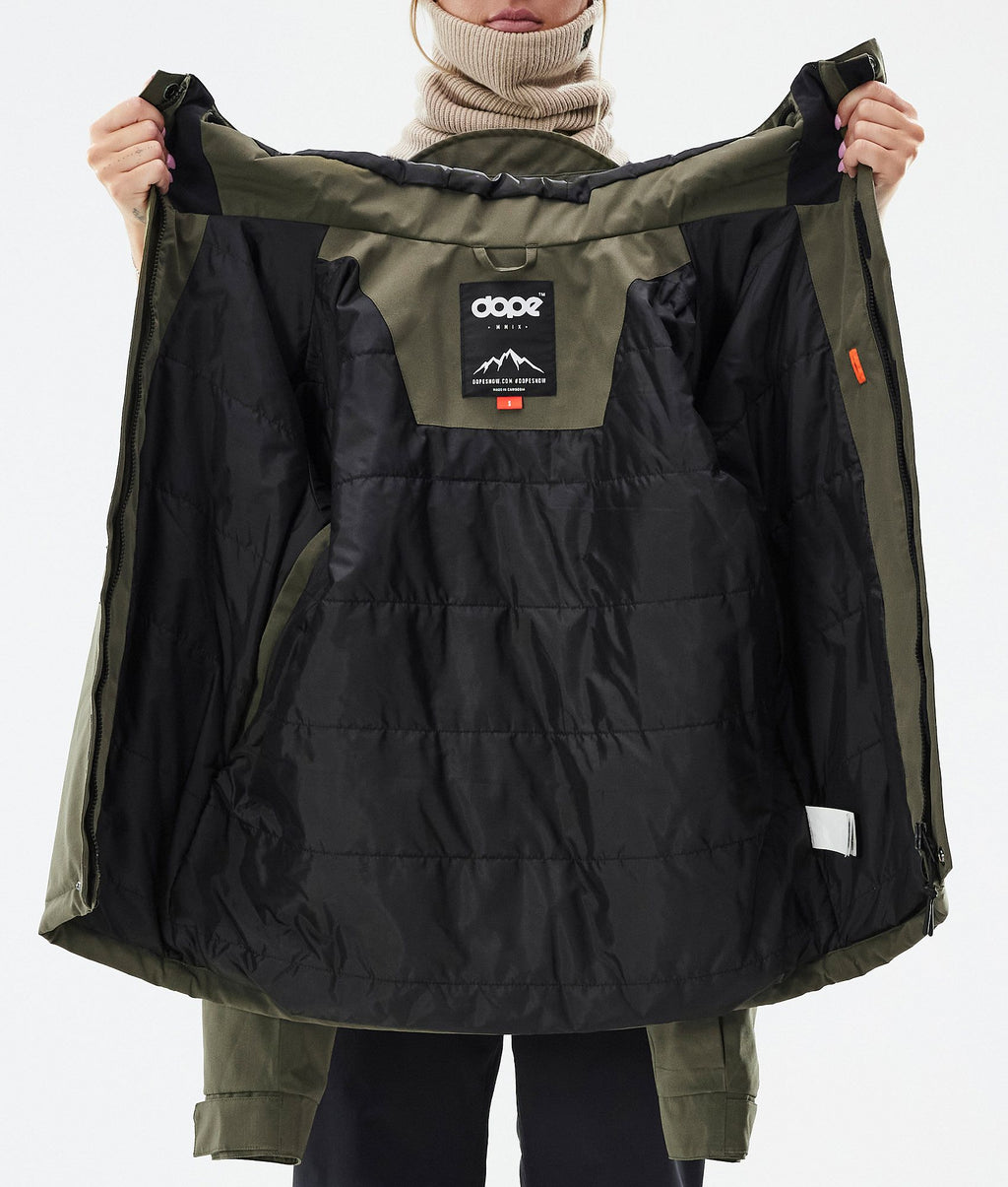 Snowboard Jacket For Women Olive Green