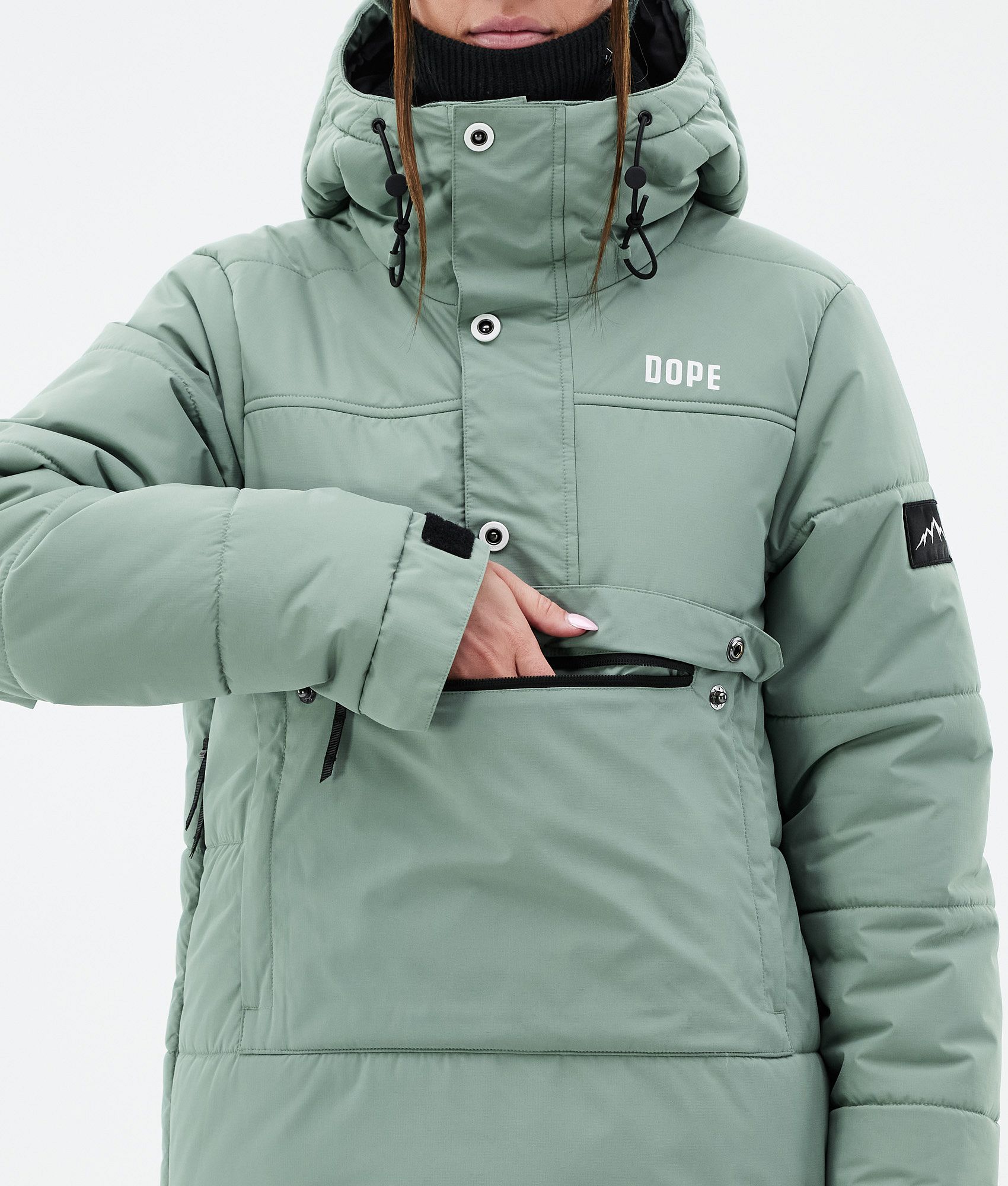 Snowboard Jacket For Women Faded Green