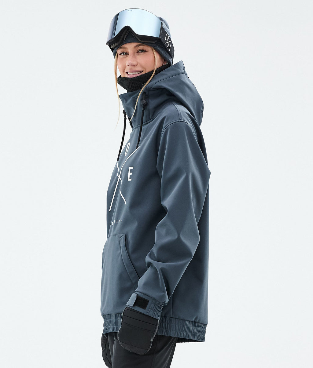 Snowboard Jacket For Women 2X-Up Metal Blue