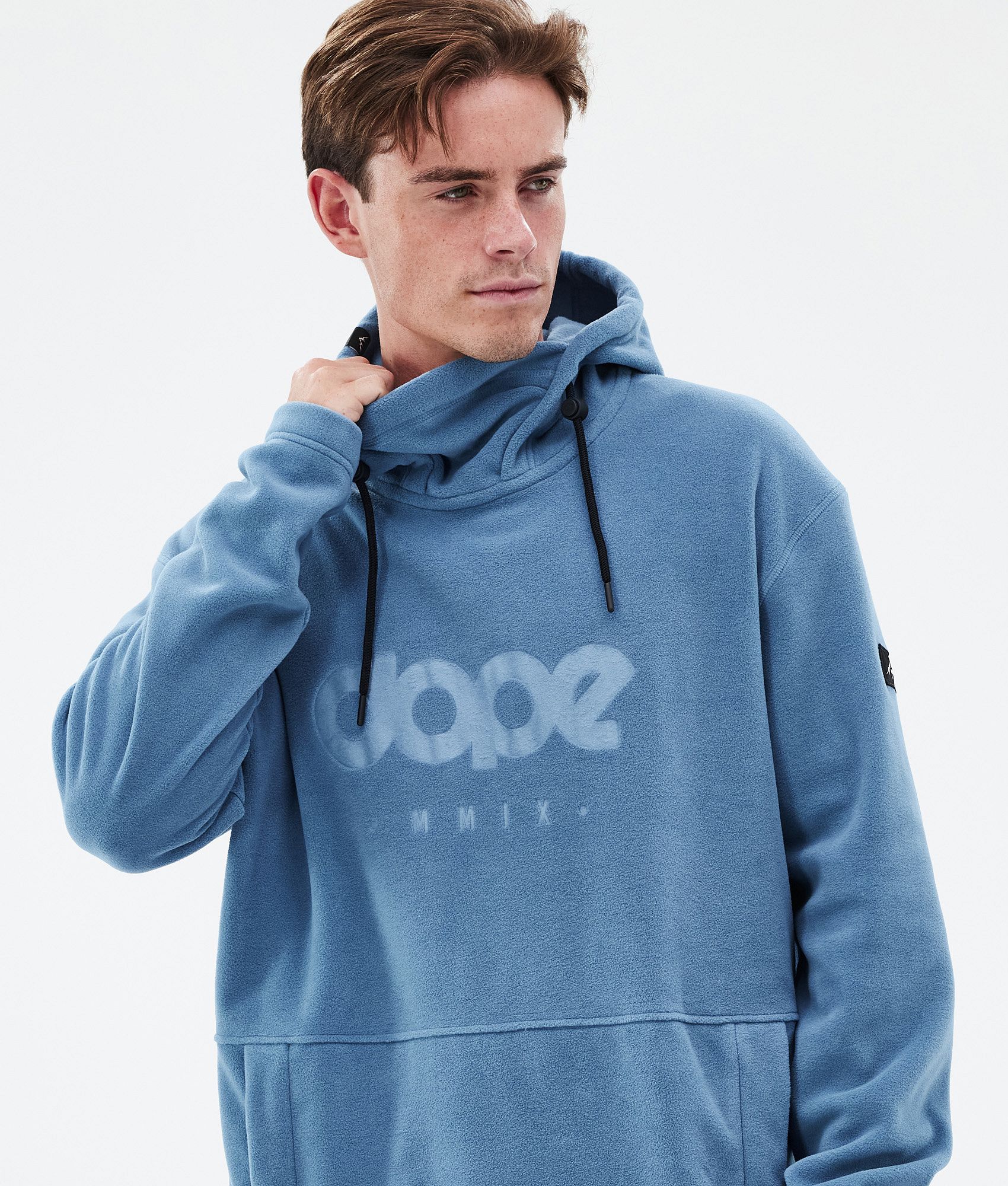 Fleece Hoodie For Men Blue Steel