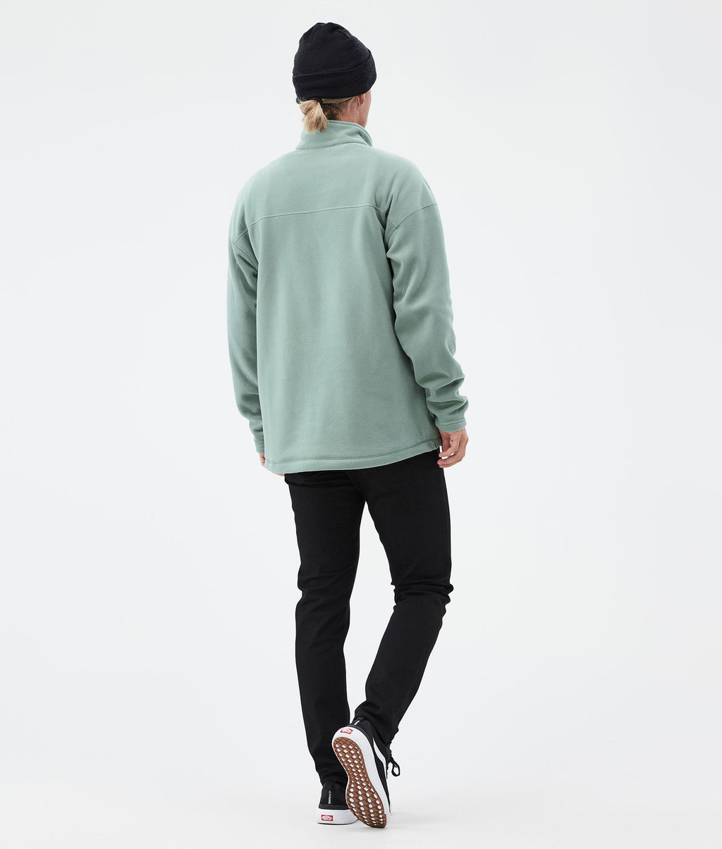 Fleece Sweater For Men Faded Green