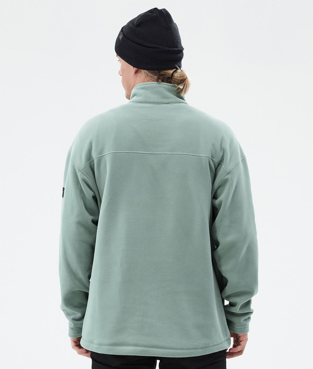Fleece Sweater For Men Faded Green