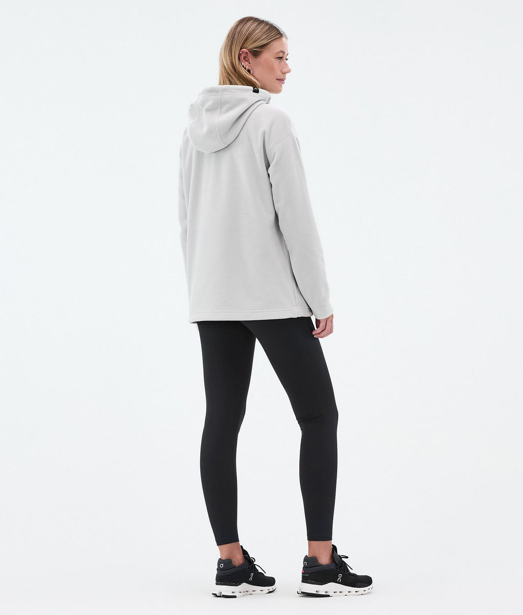 Fleece Hoodie For Women Light Grey