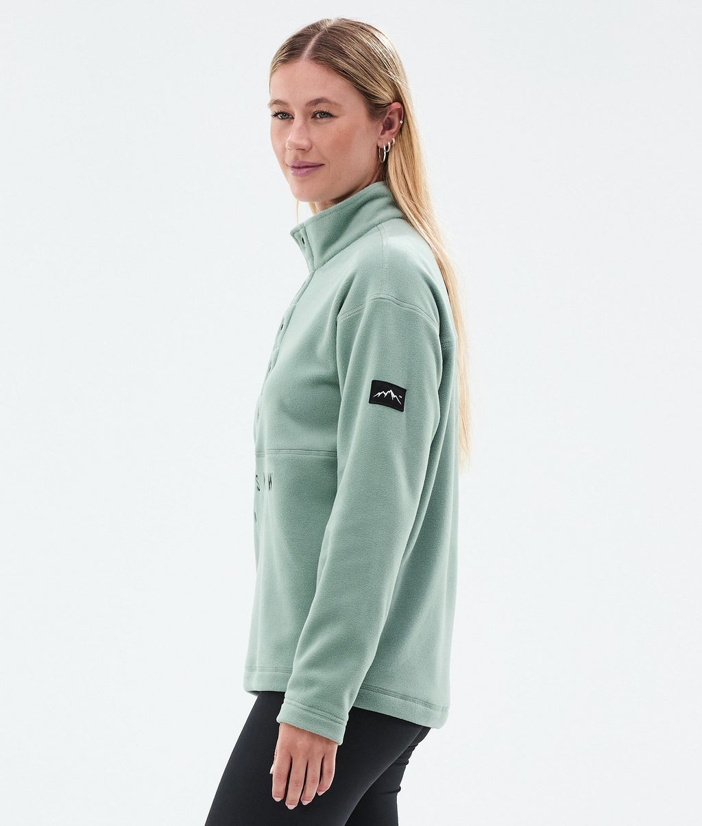Fleece Sweater For Women Faded Green