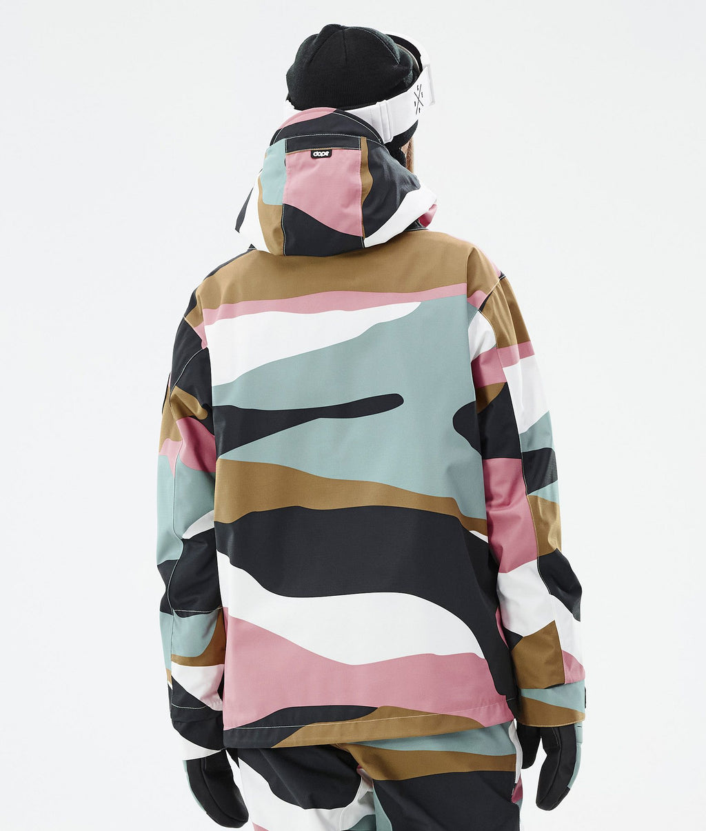 Snowboard Jacket For Women Shards Gold Muted Pink