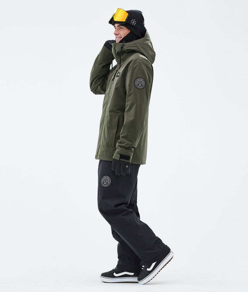 Snowboard Jacket For Men Olive Green