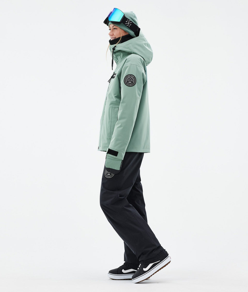 Snowboard Jacket For Women Faded Green