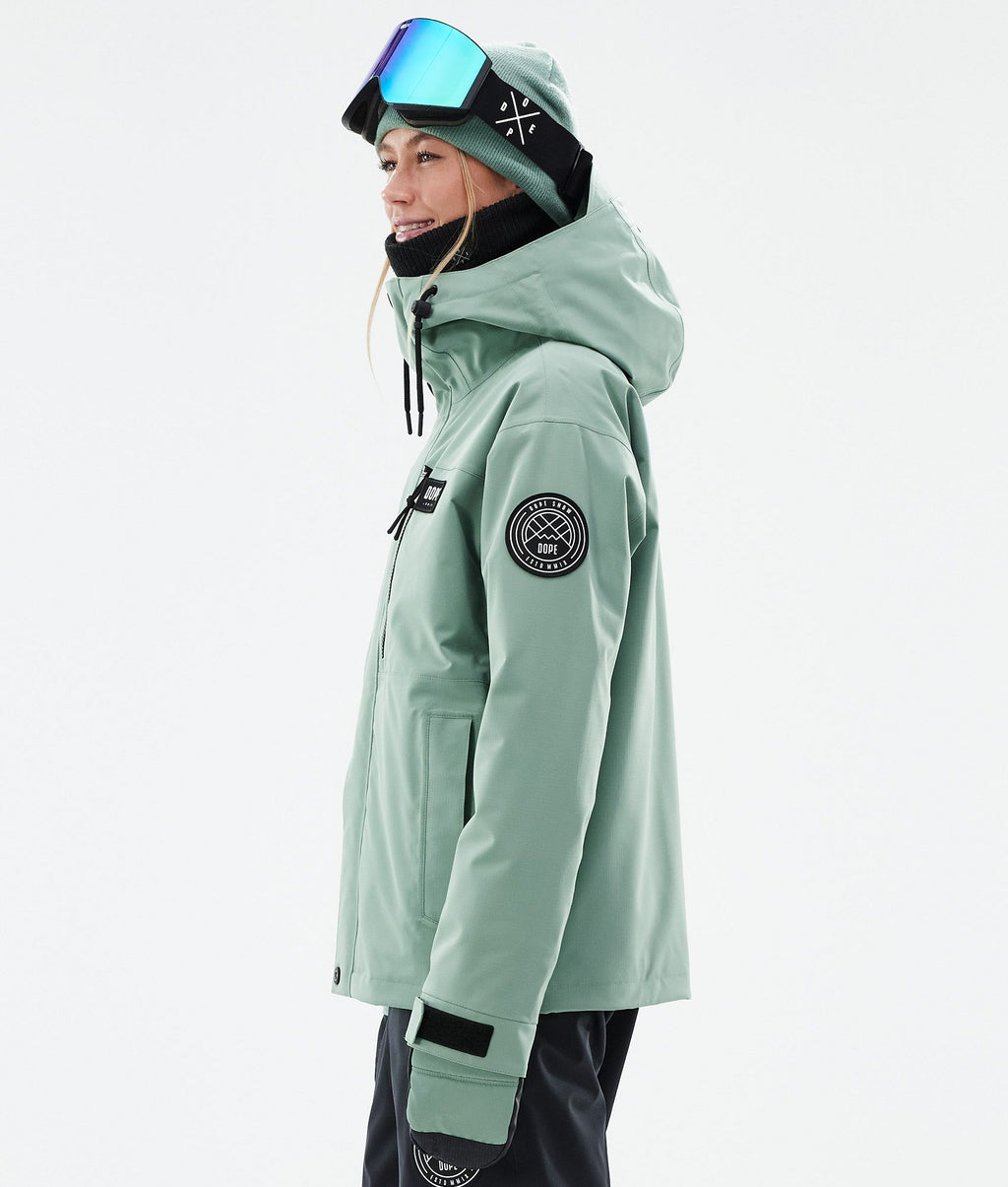 Snowboard Jacket For Women Faded Green