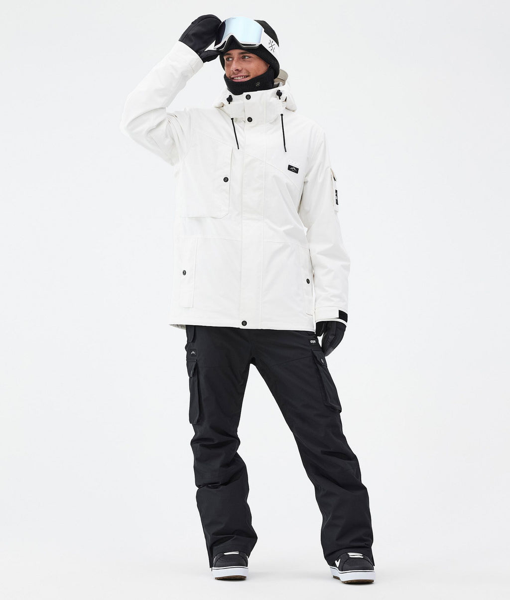 Snowboard Jacket For Men Old White