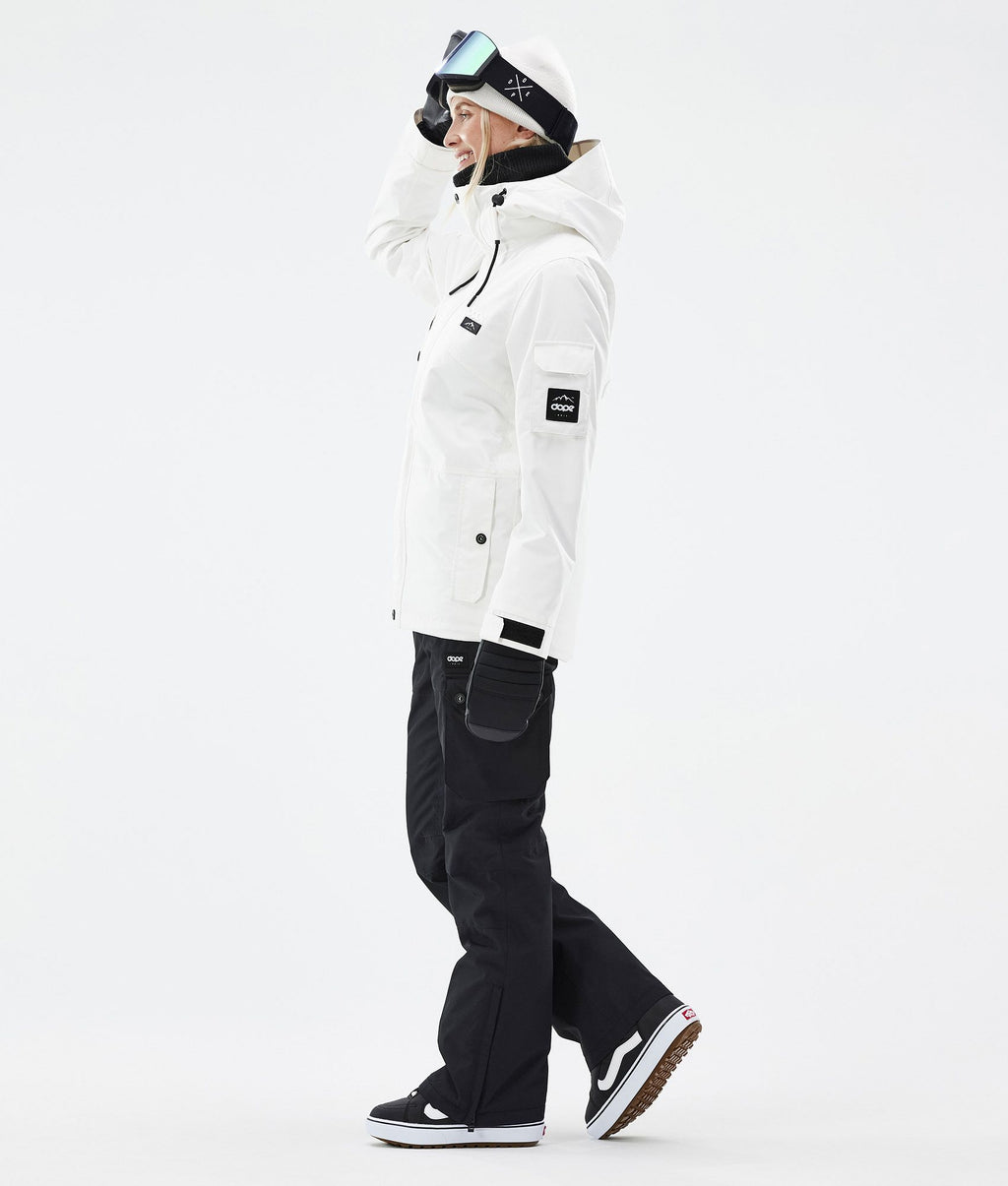 Snowboard Jacket For Women Old White