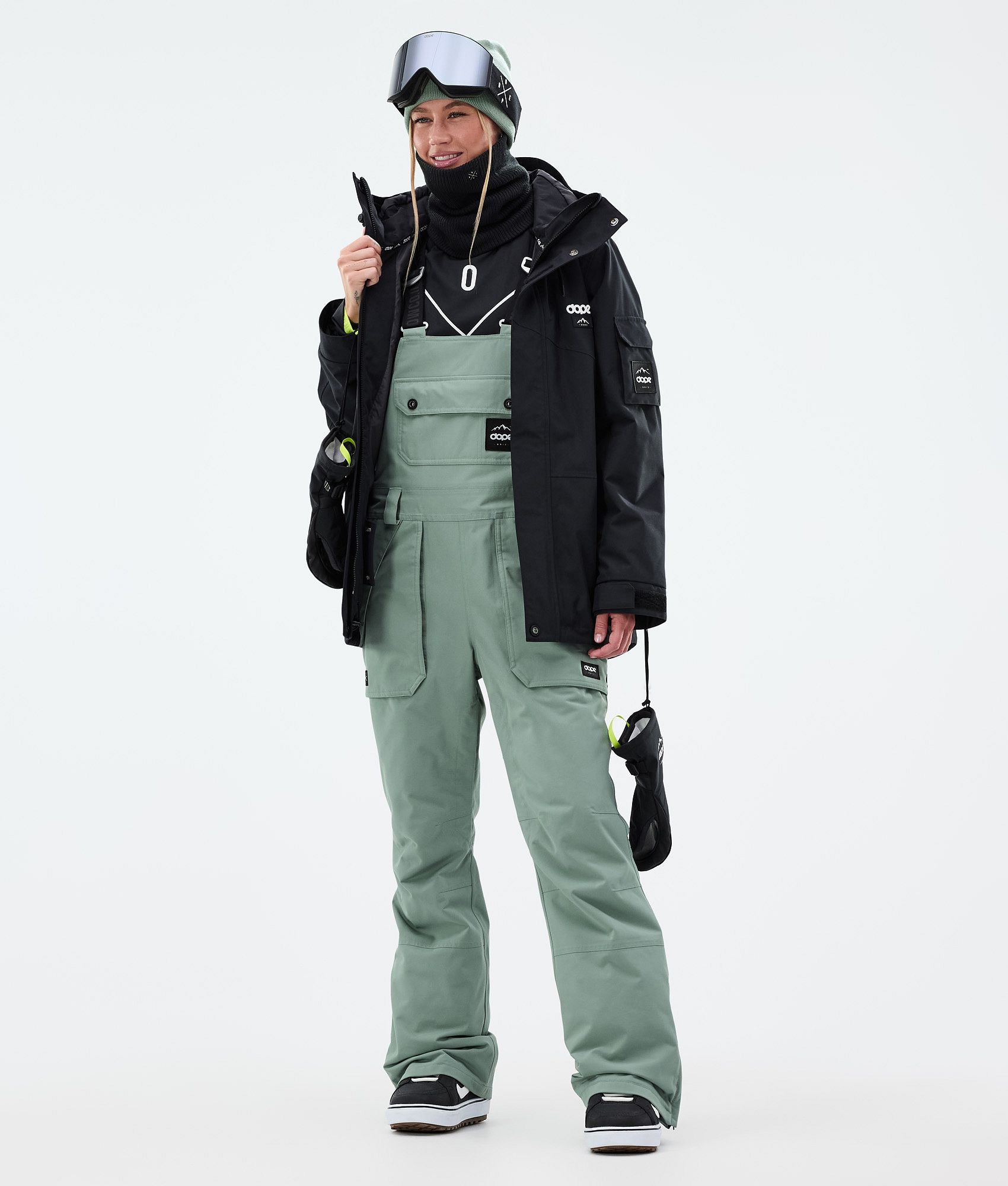 Snowboard Pants For Women Faded Green