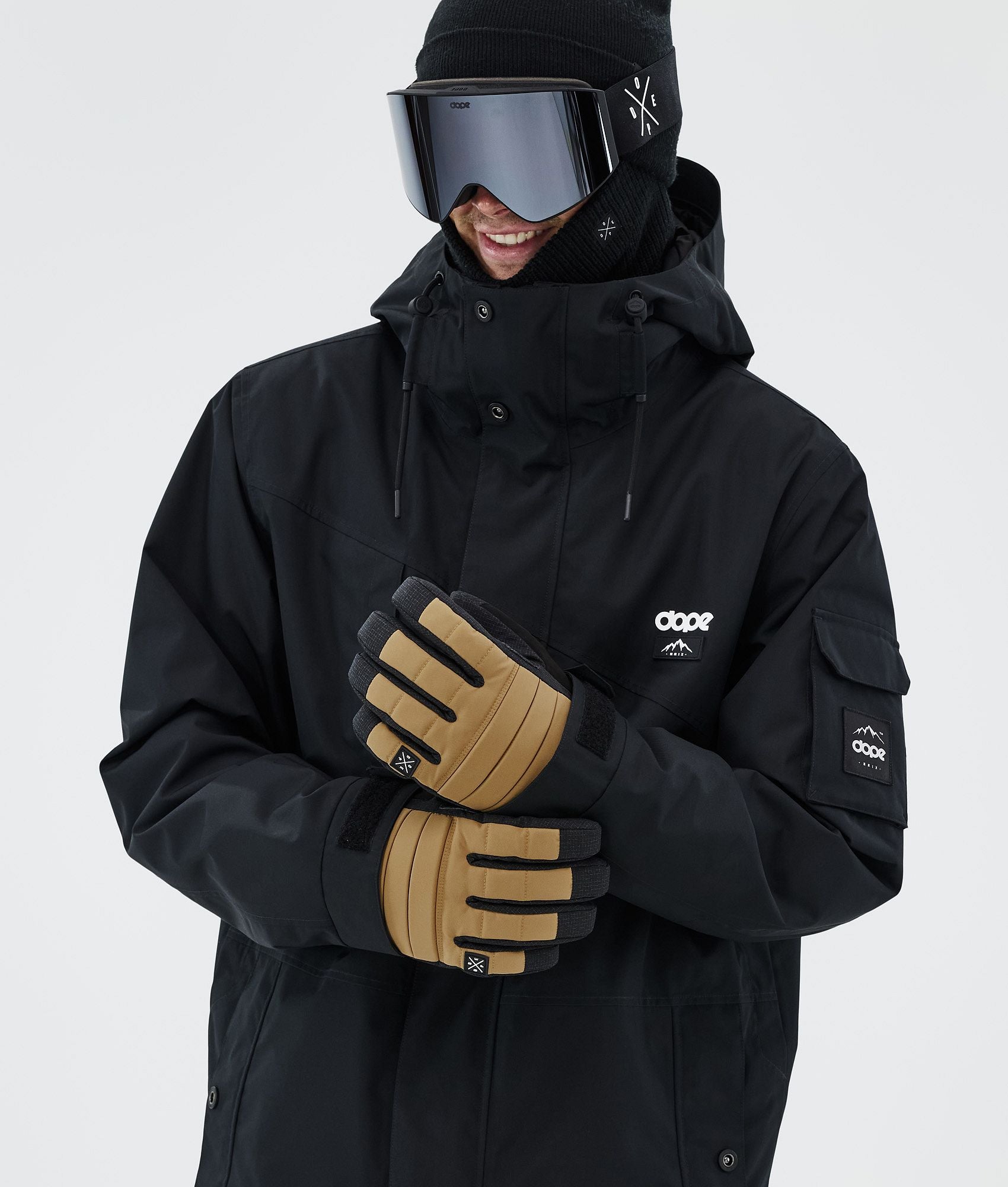Ski Gloves Gold