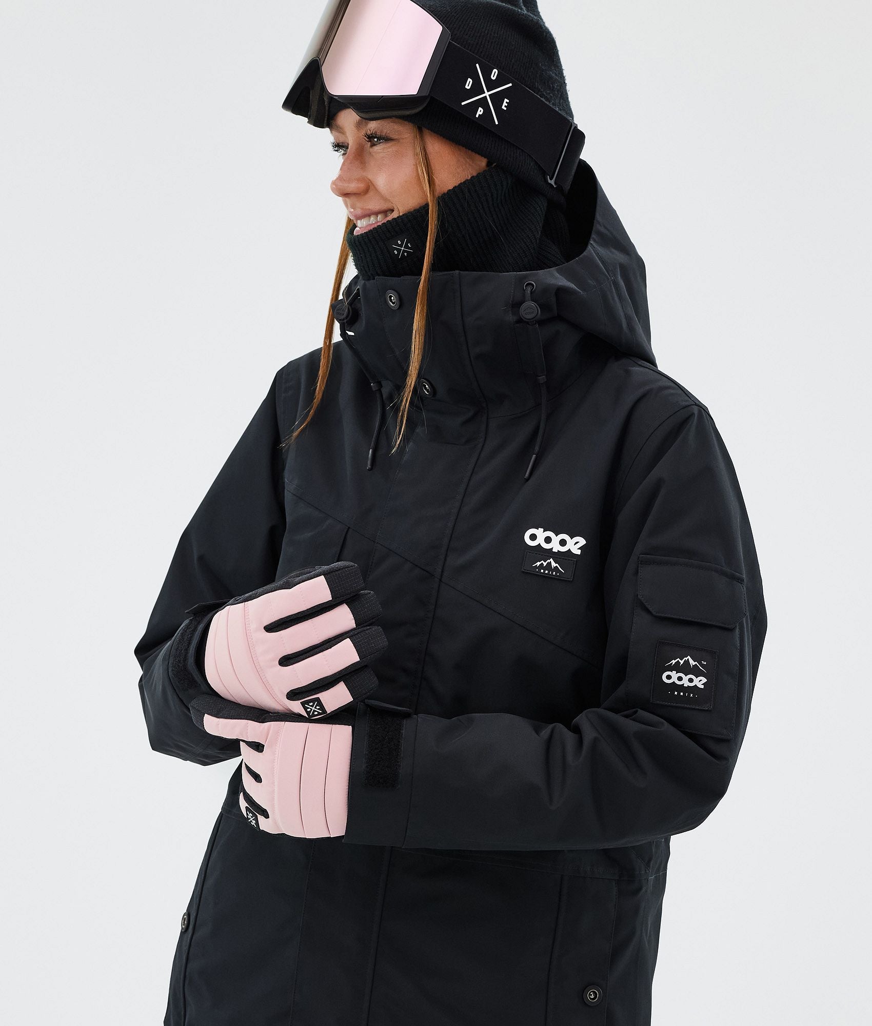 Ski Gloves Soft Pink