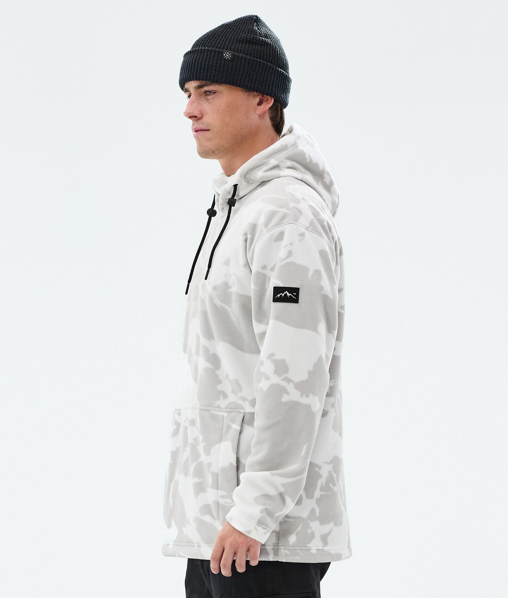Fleece Hoodie For Men Grey Camo