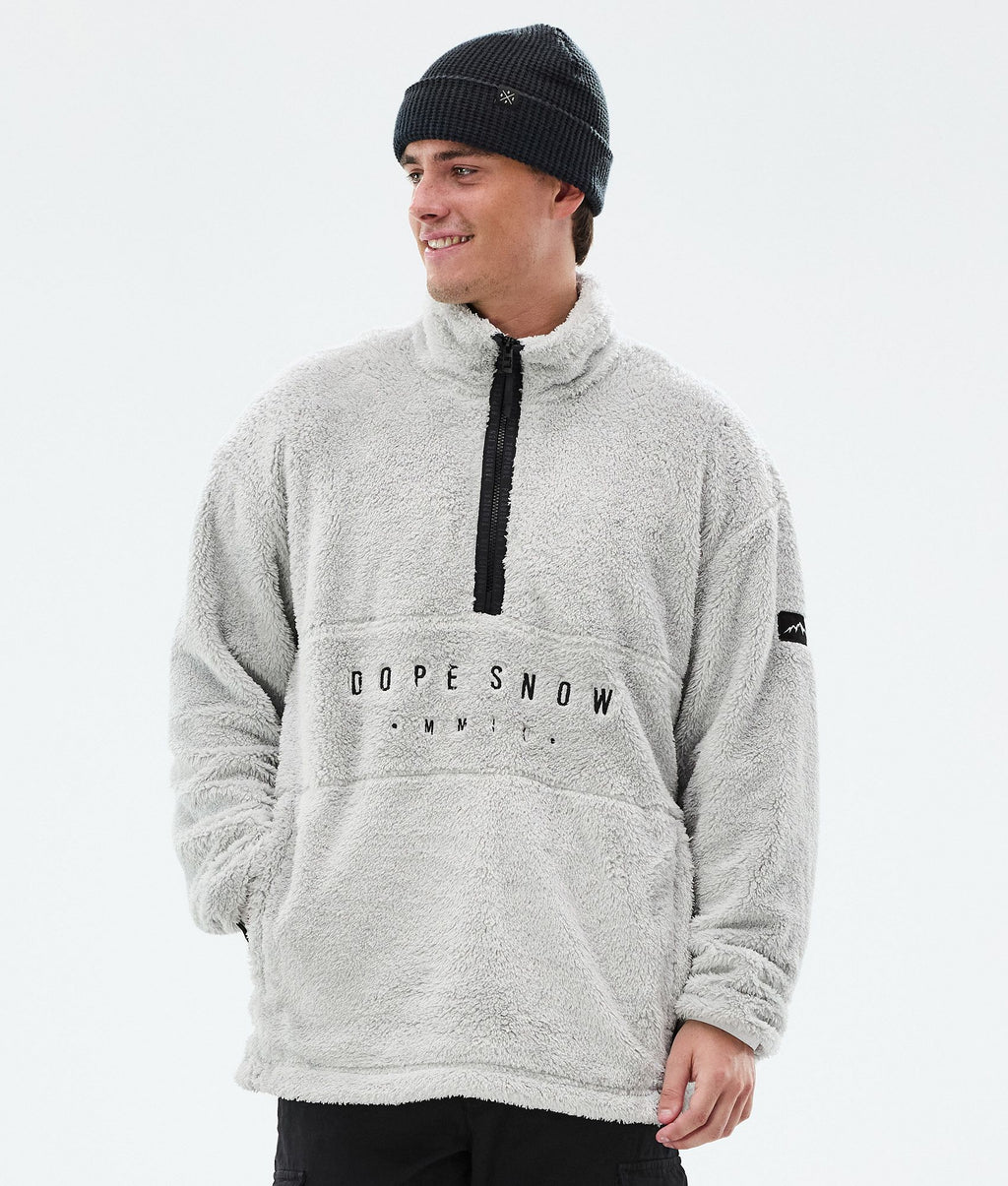 Fleece Sweater For Men Light Grey