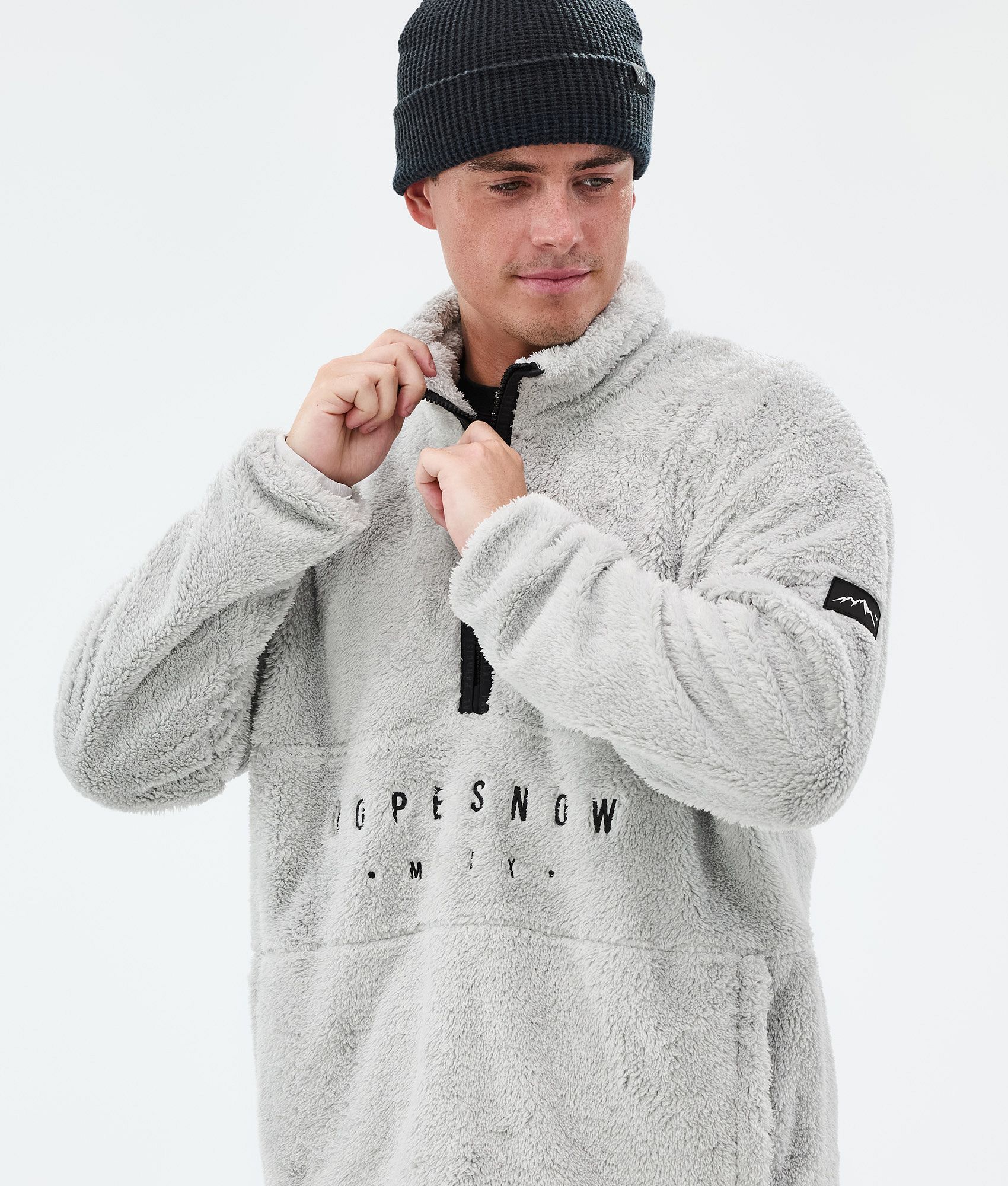 Fleece Sweater For Men Light Grey