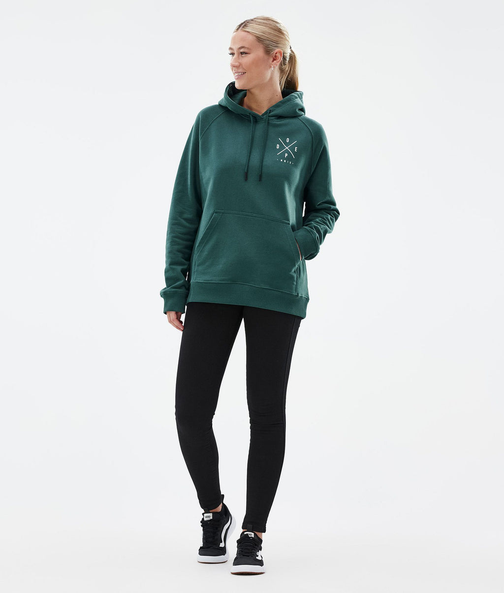 Hoodie Women 2X-Up Bottle Green