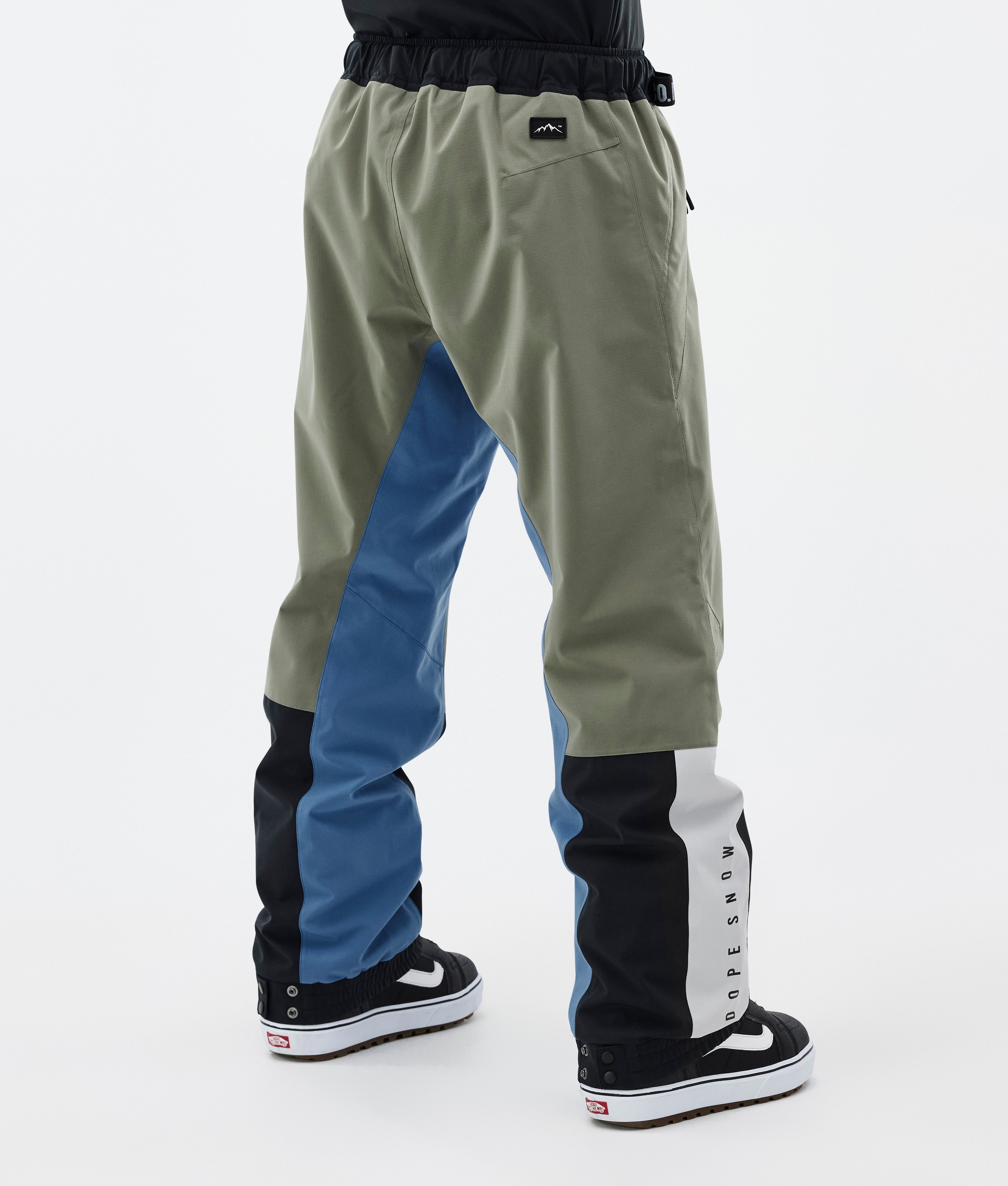 Snowboard Pants For Men Greenish/Light Grey/Black/Blue Steel
