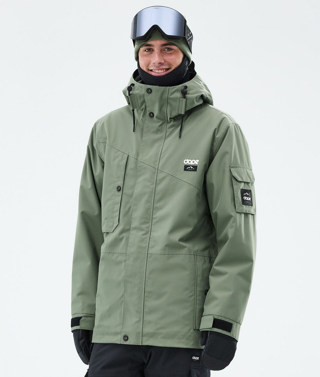 Snowboard Jacket For Men Moss Green