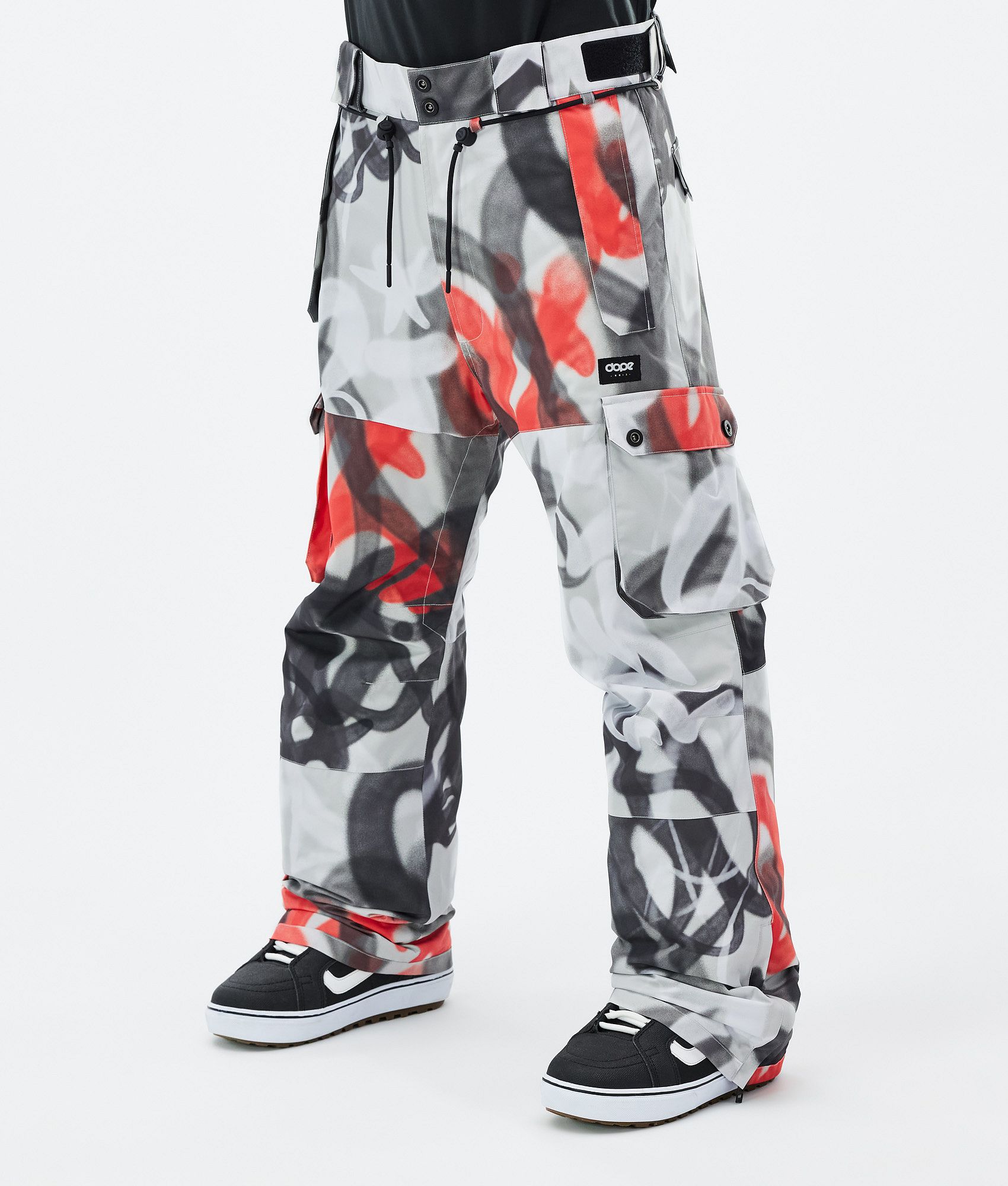 Snowboard Pants For Men Spray Black Red