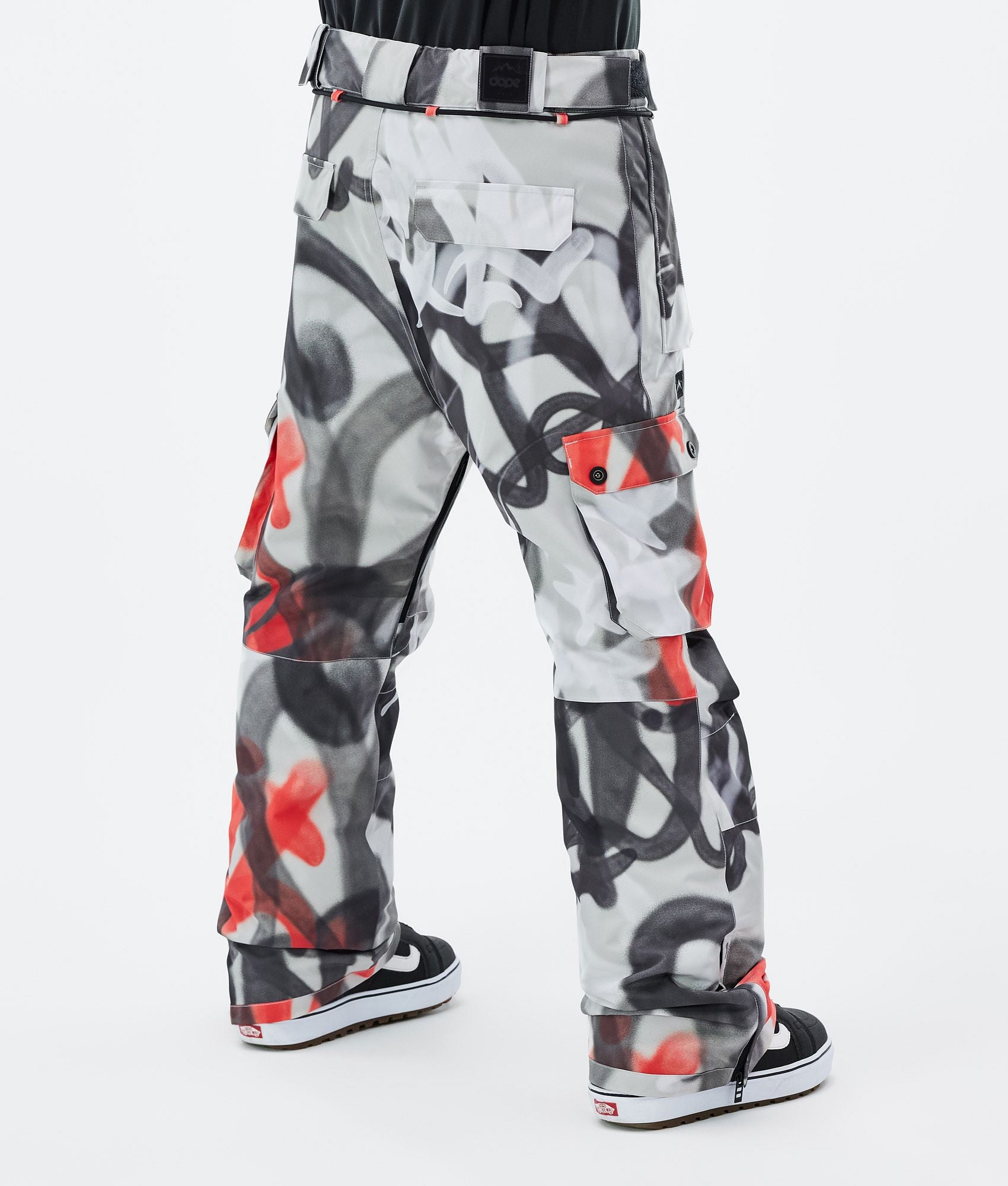 Snowboard Pants For Men Spray Black Red