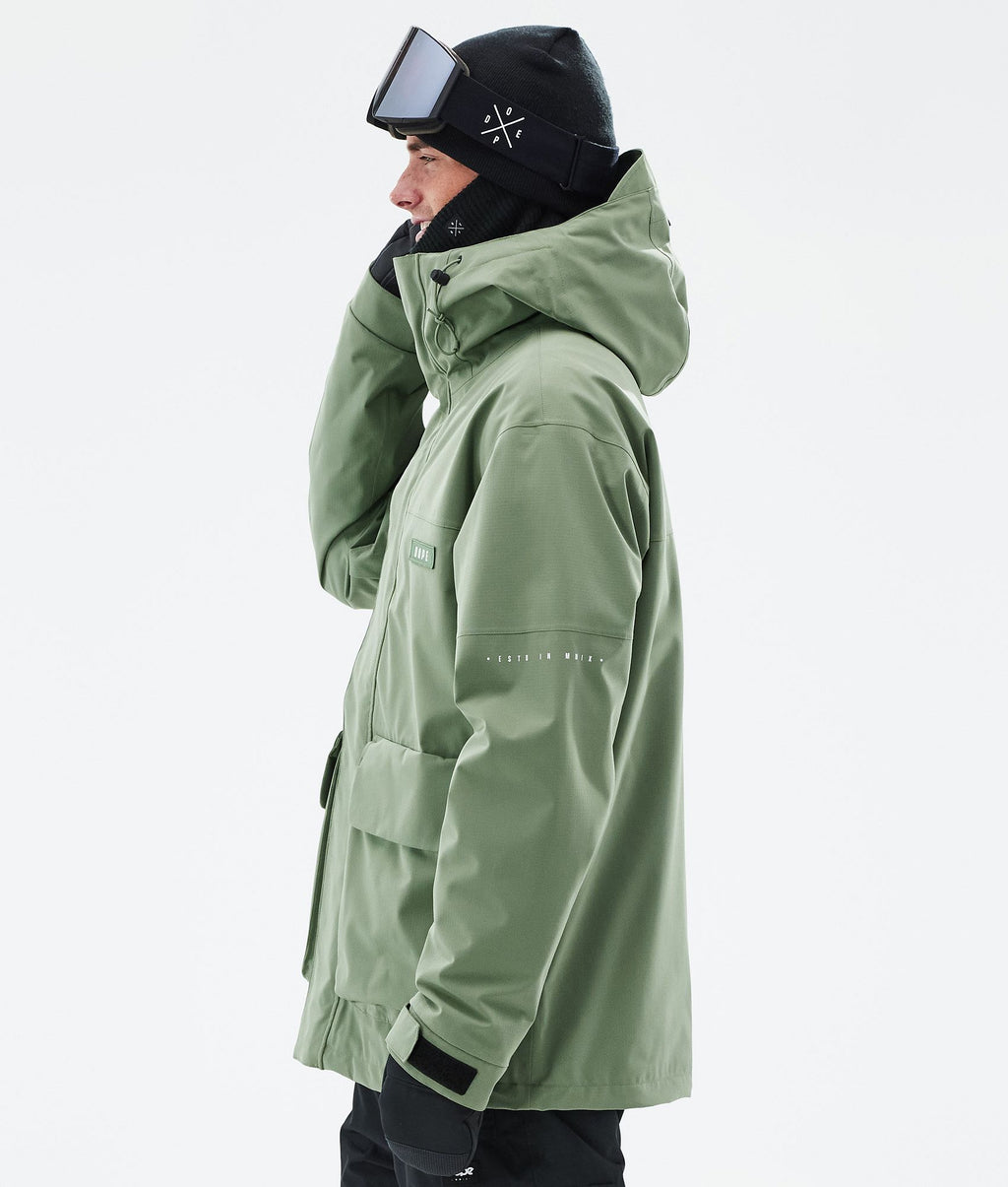 Snowboard Jacket For Men Moss Green