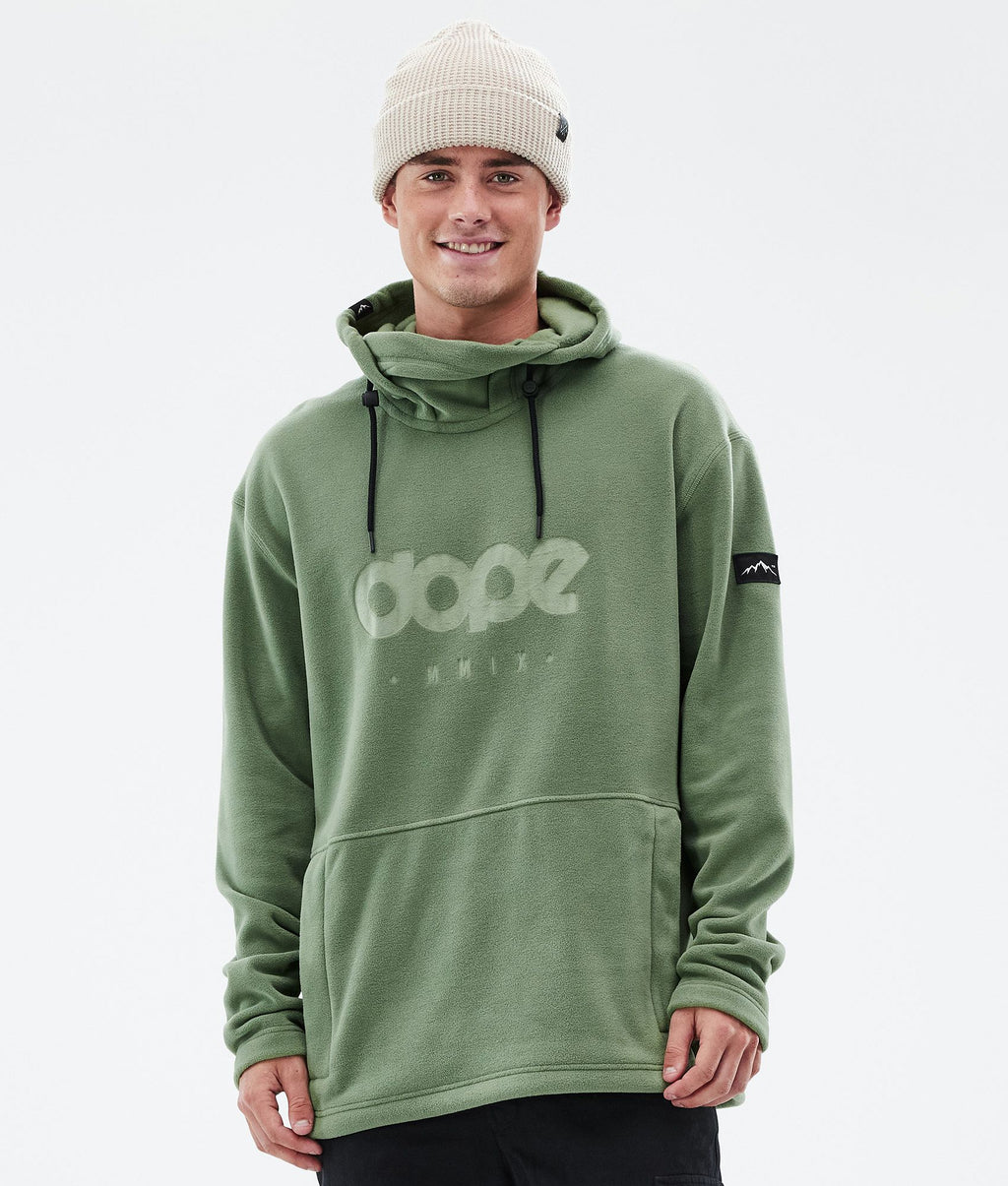 Fleece Hoodie For Men Moss Green