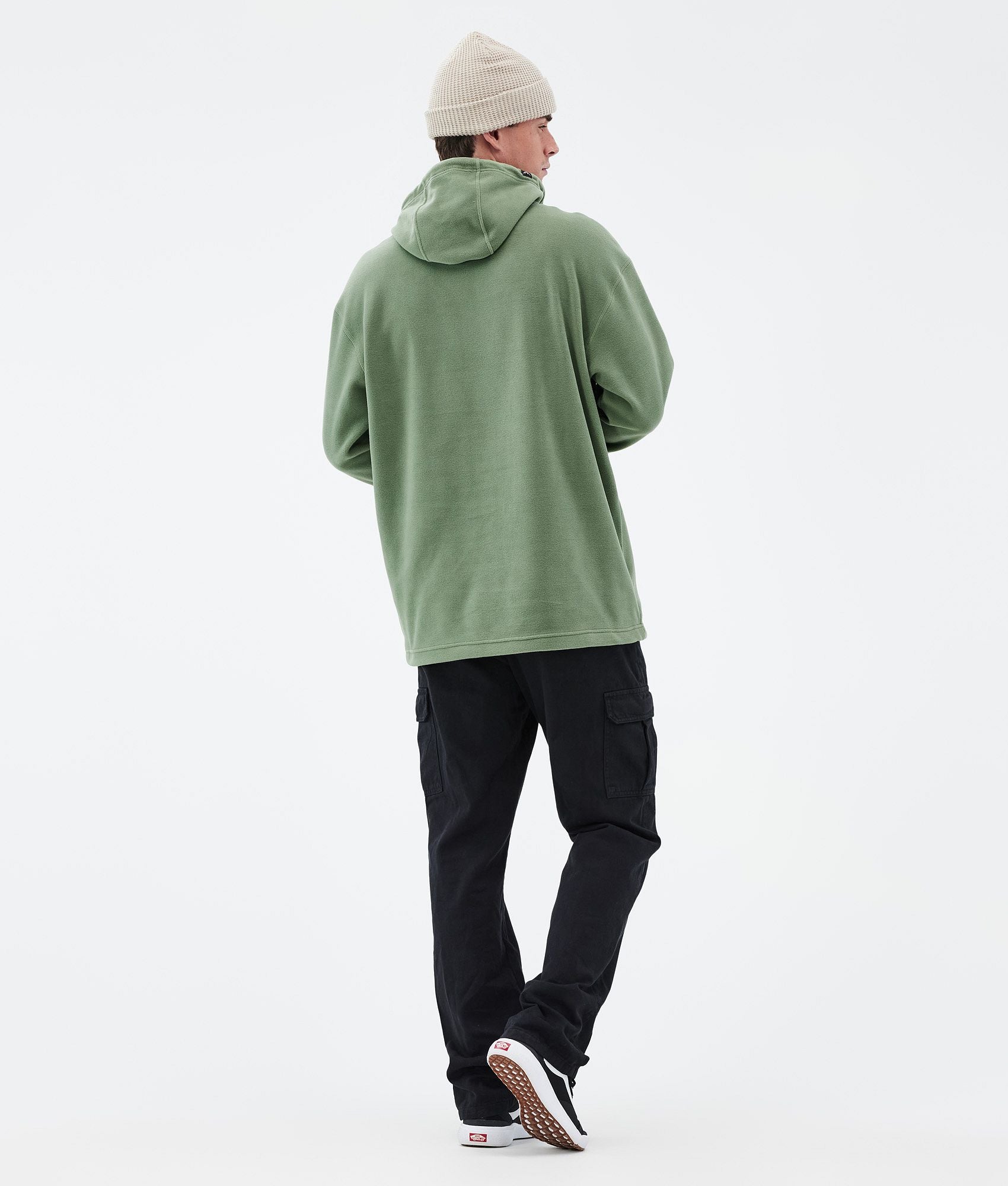 Fleece Hoodie For Men Moss Green