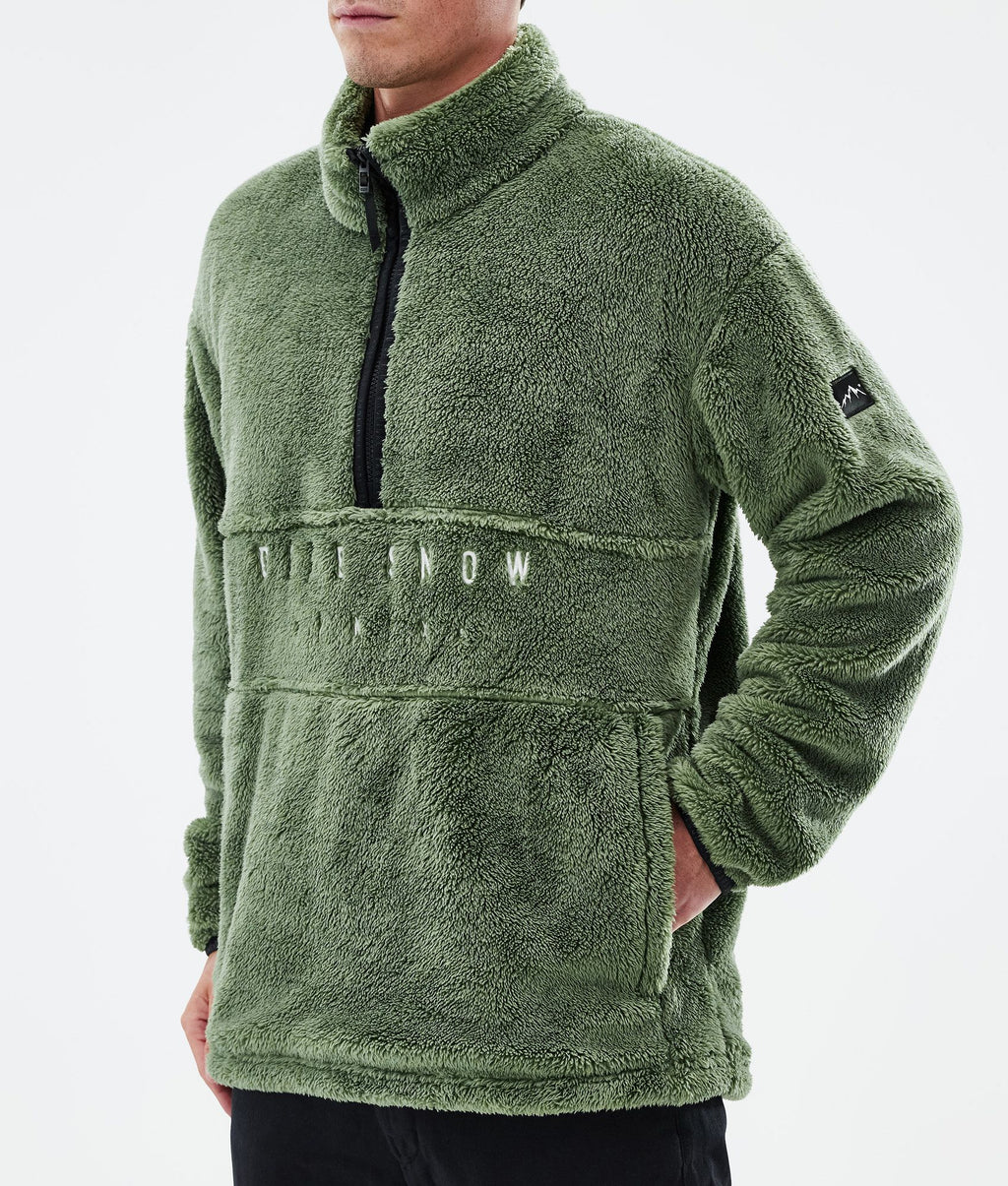 Fleece Sweater For Men Moss Green