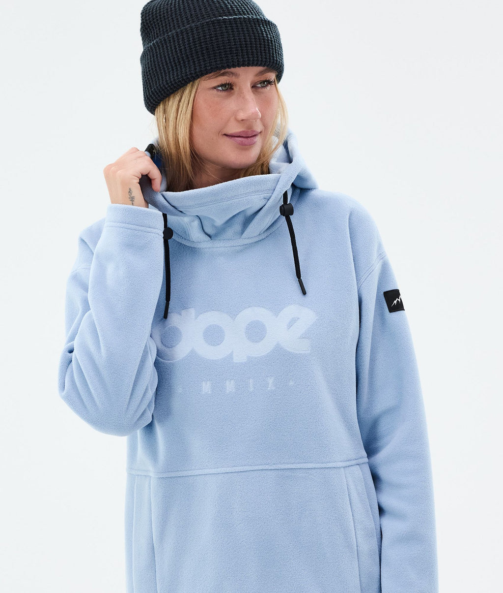Fleece Hoodie For Women Light Blue