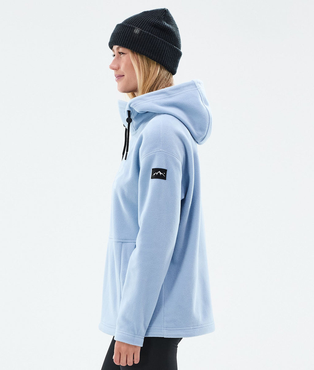 Fleece Hoodie For Women Light Blue